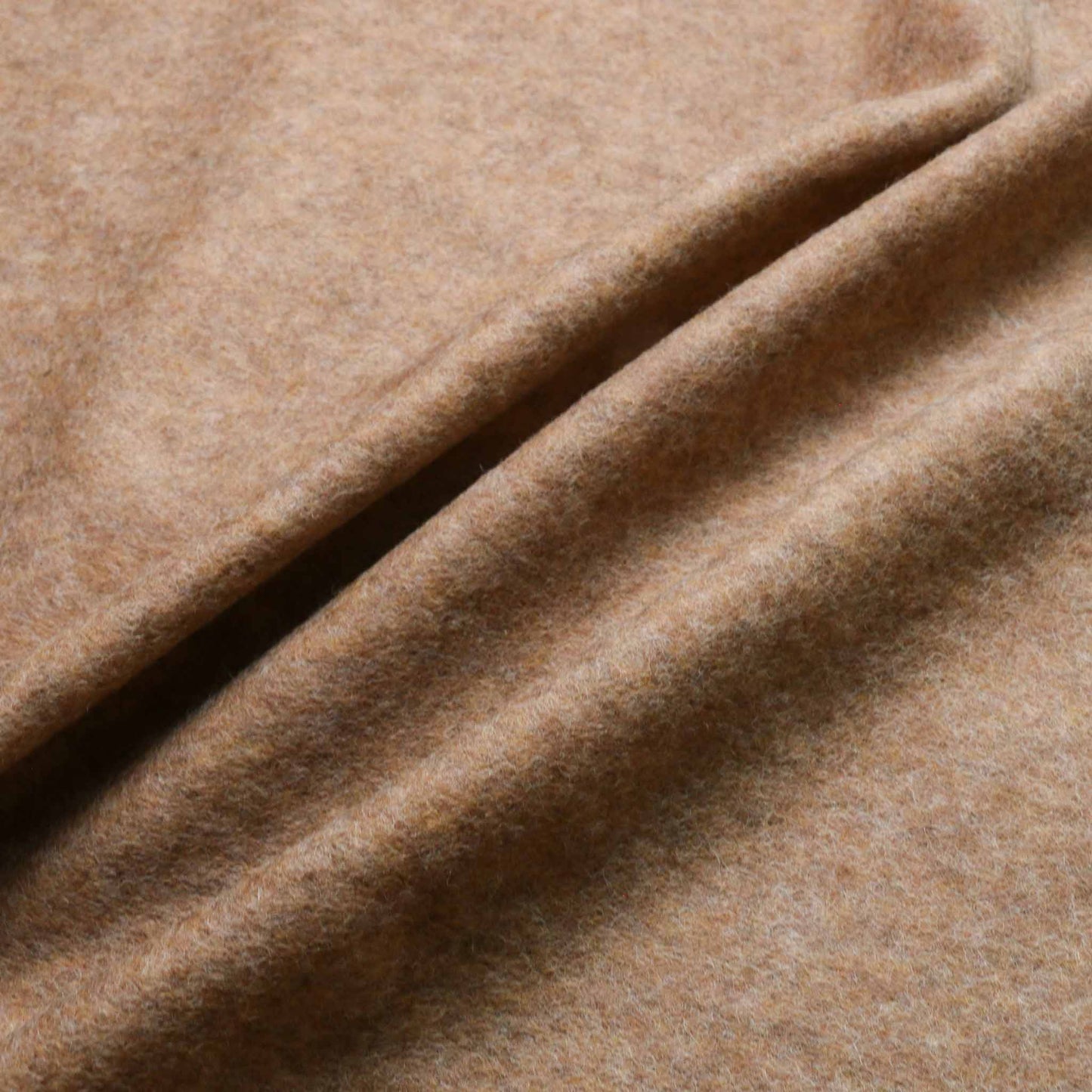 beige pure wool jersey flannel dressmaking fabric