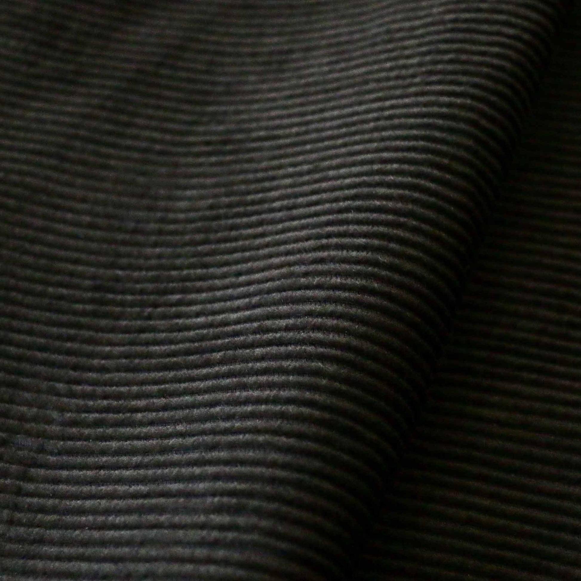 ten wales black cotton corduroy dressmaking fabric