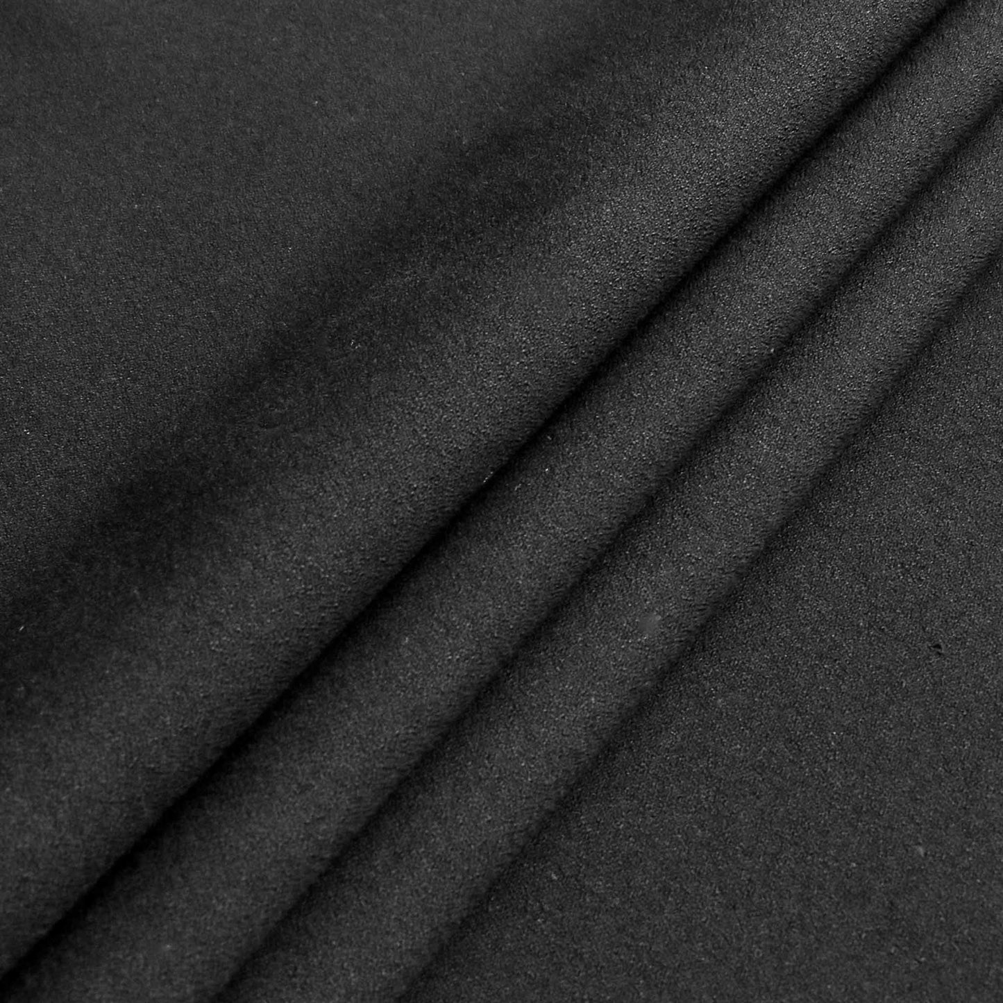 stretchy black viscose crepe dressmaking fabric
