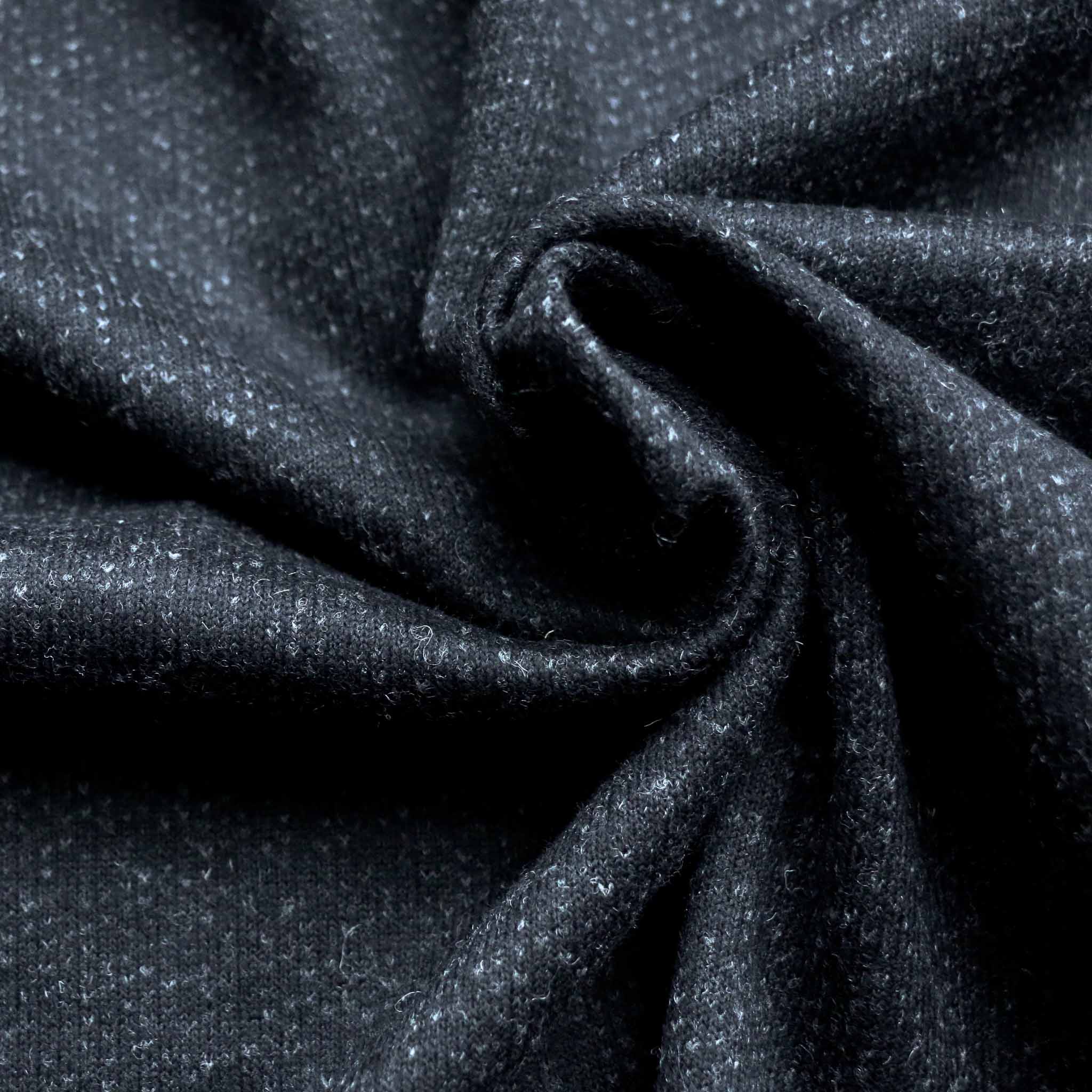 Black jersey shop knit fabric