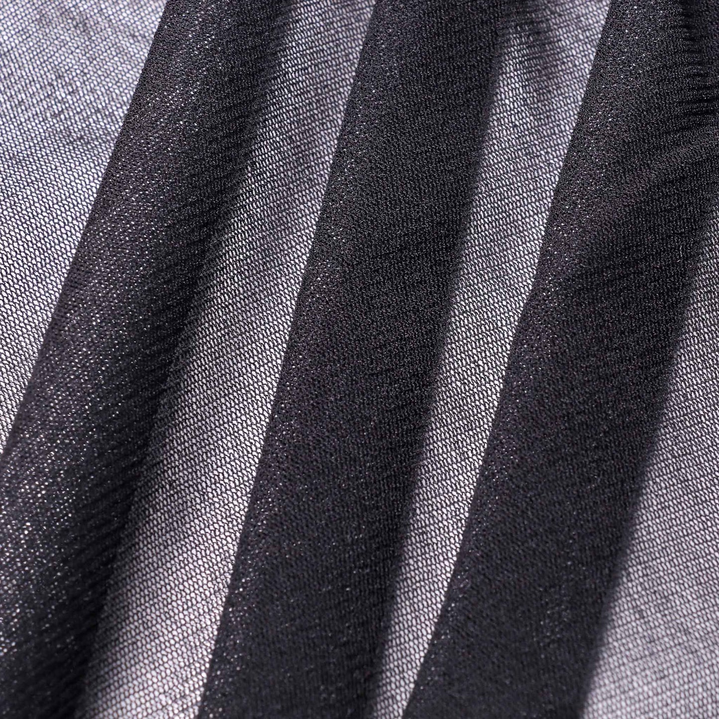 black netting stretch dressmaking fabric