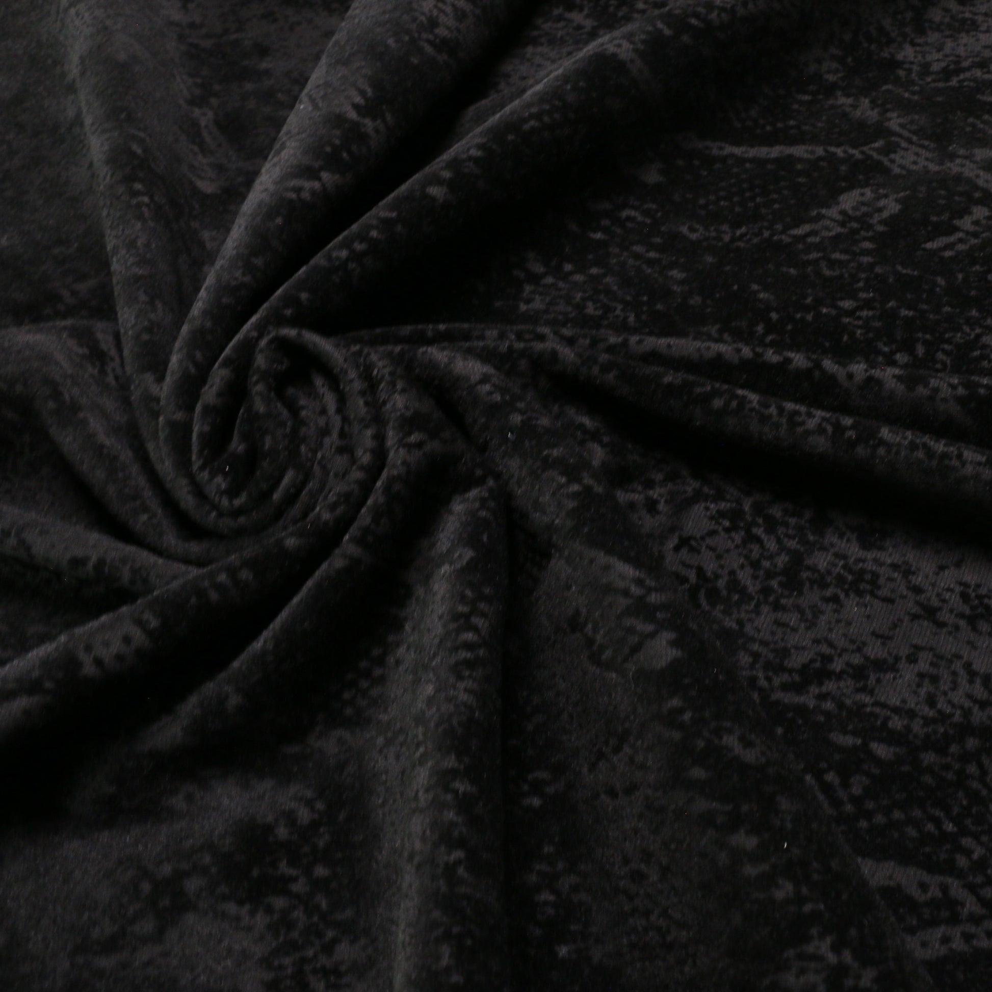 black ponte roma jersey dress fabric with snake skin animal print