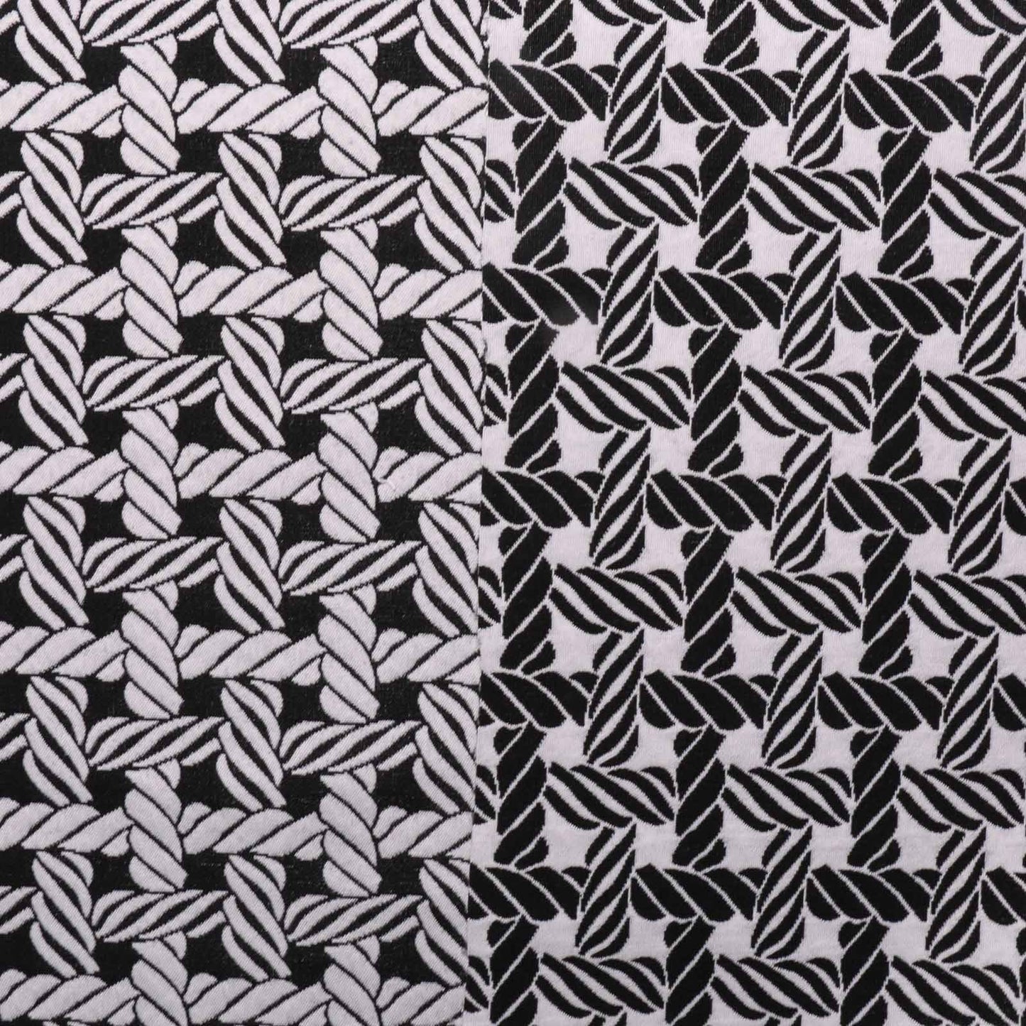 monochrome nautical rope pattern dressmaking fabric 