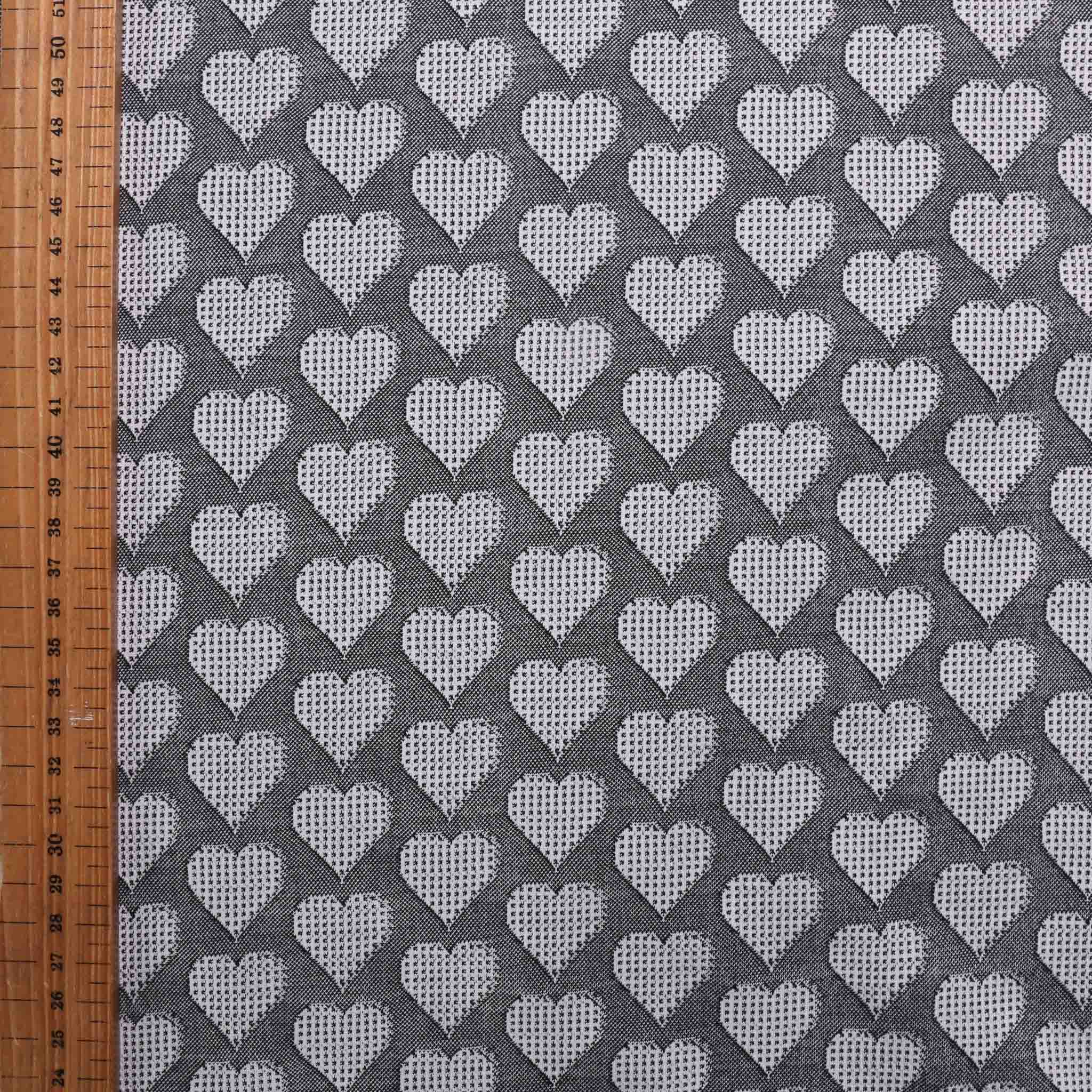 Black and white store jersey fabric