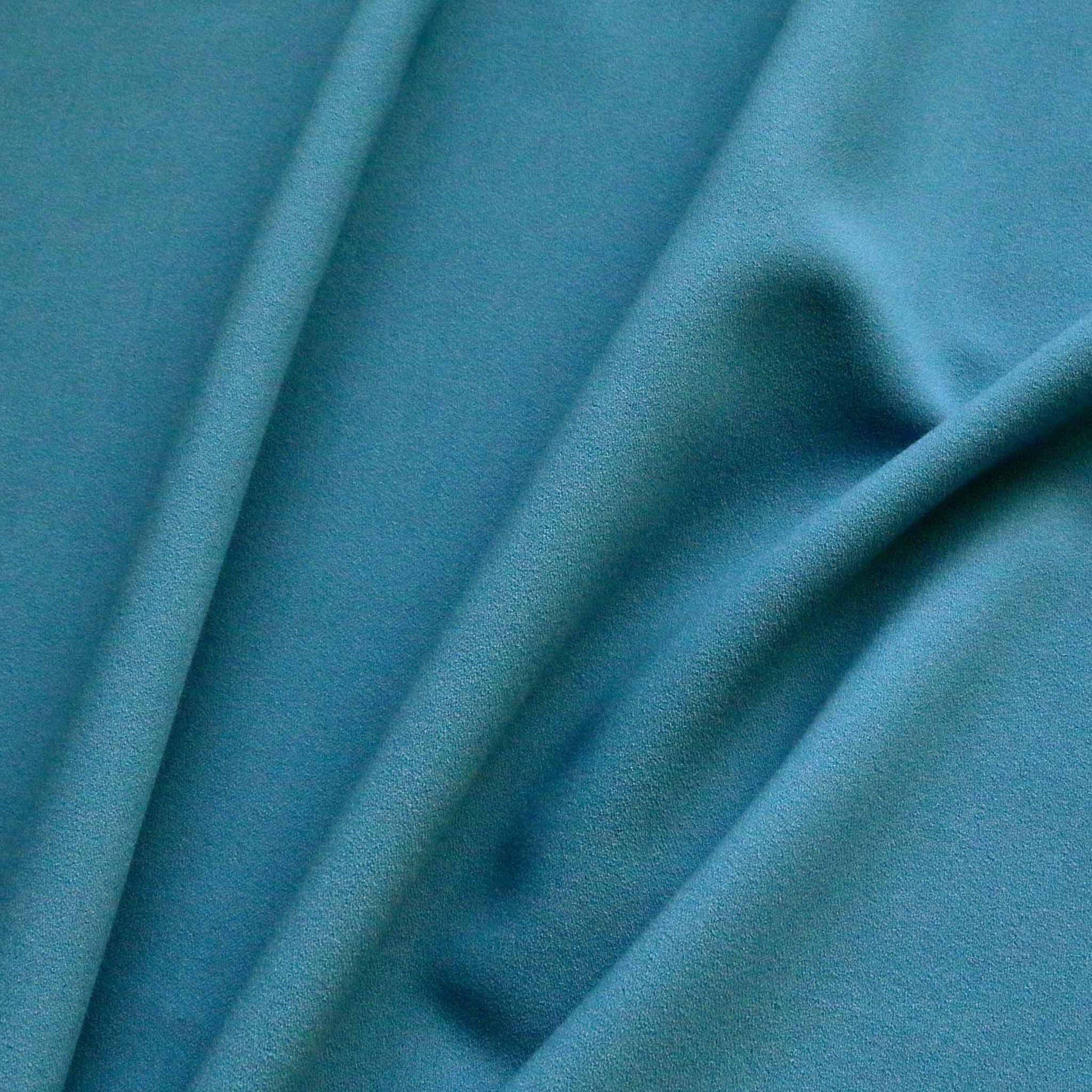 blue viscose crepe dressmaking stretchy fabric