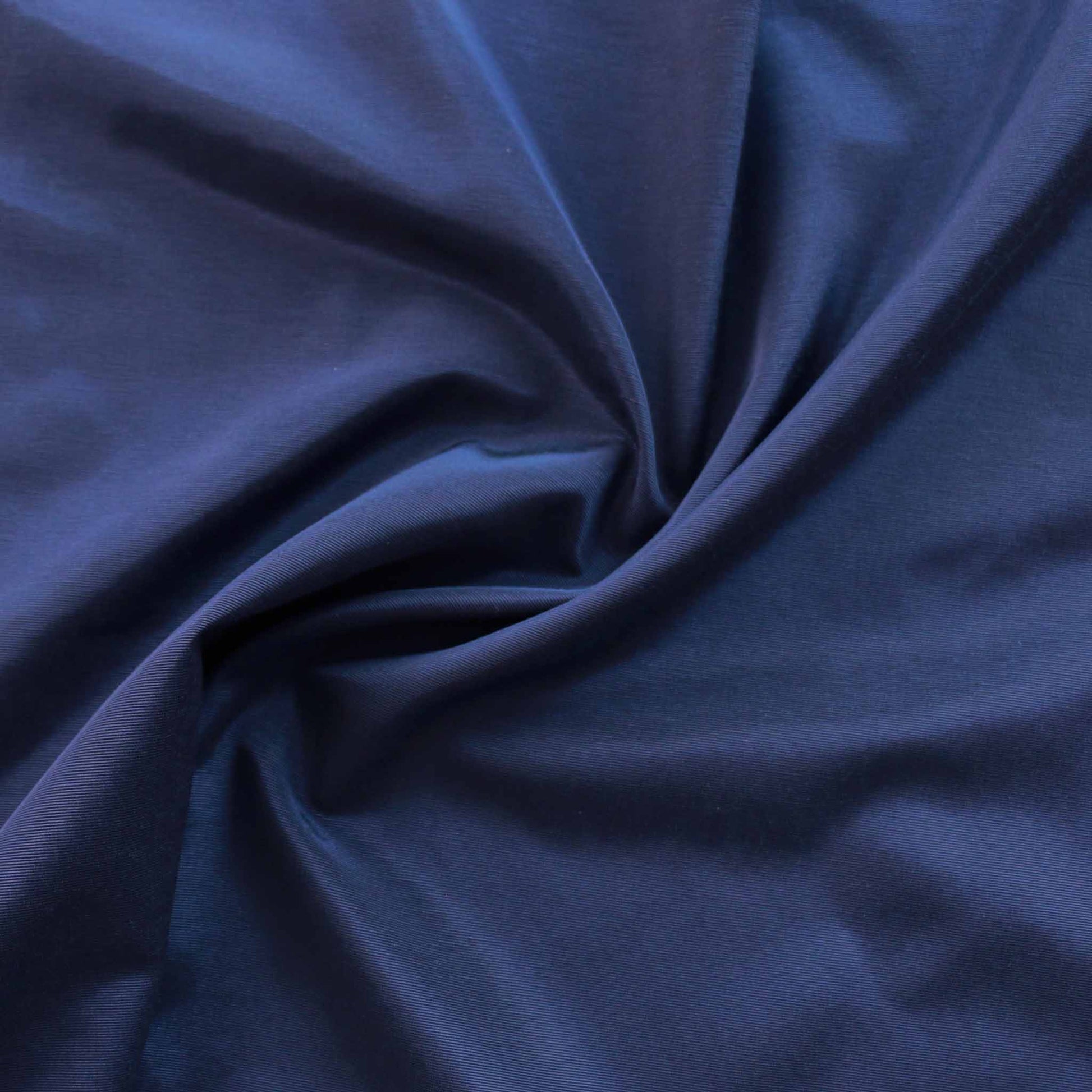 shiny blue grosgrain viscose fabric for dressmaking