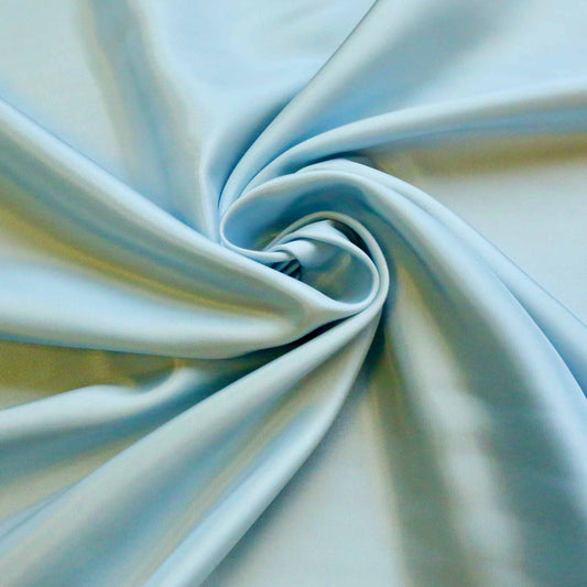 pale blue acetate lining fabric for dressmaking