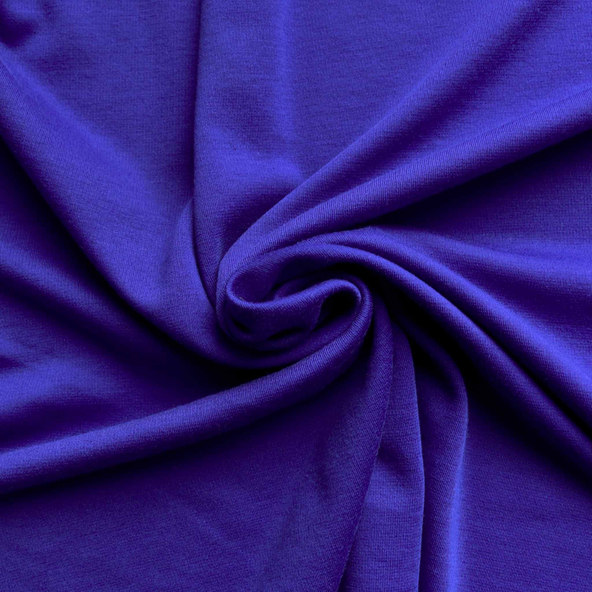 blue ponte roma jersey knit dressmaking fabric
