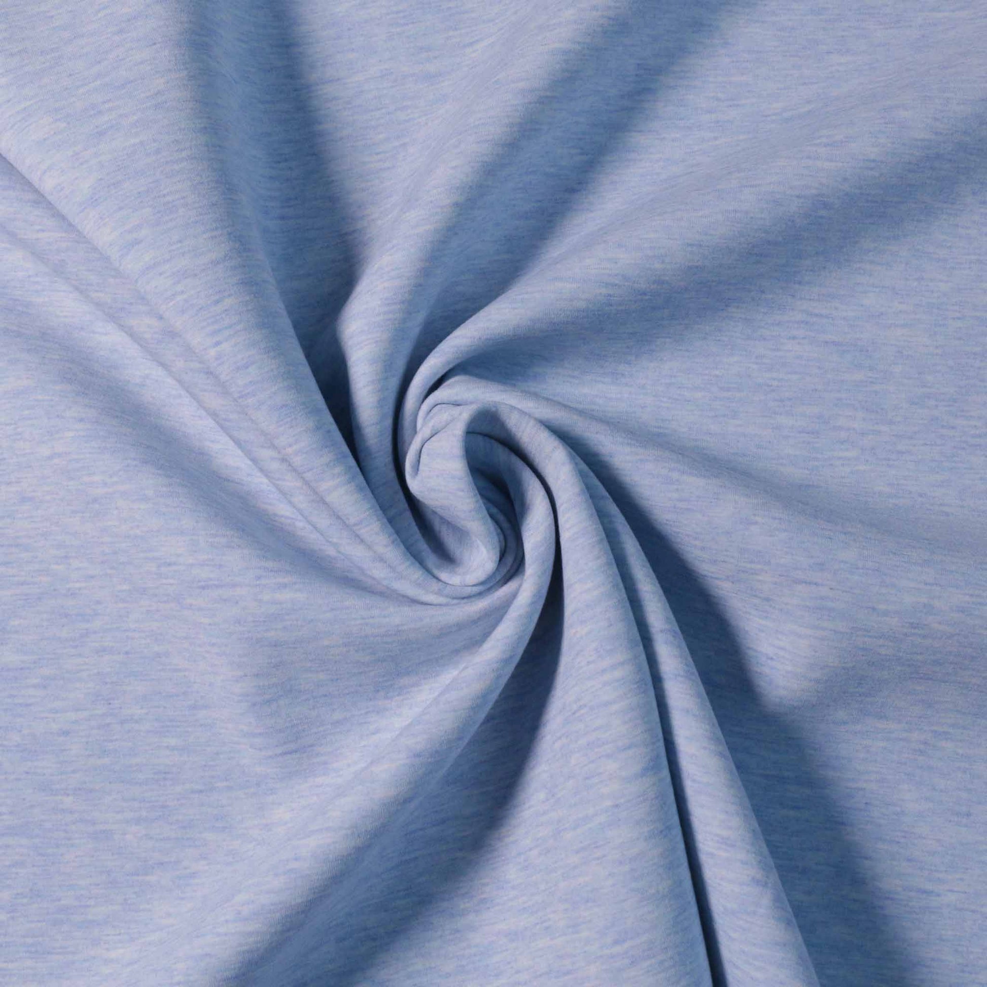 pale blue double bonded scuba fabric for dressmaking