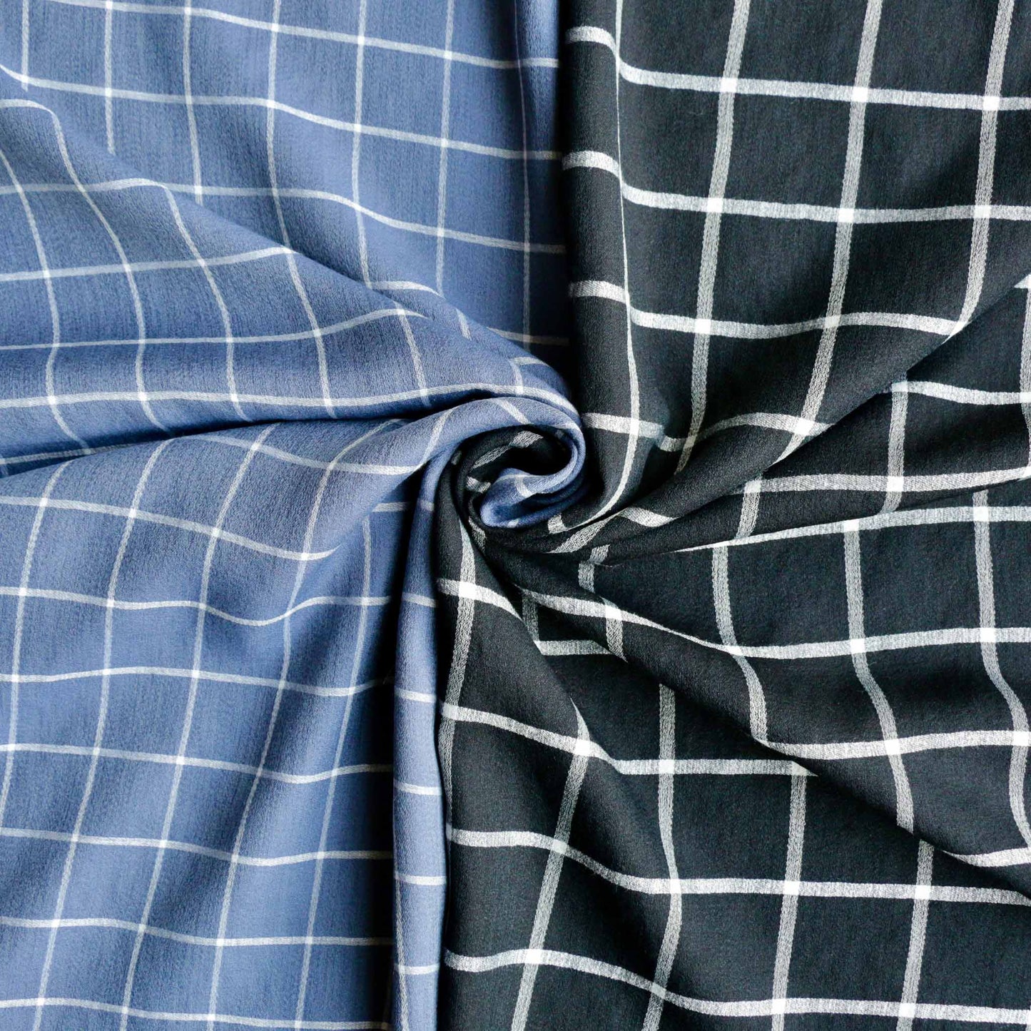 check pattern viscose rayon voile dressmaking fabric collection from clothcontrol fabric shop
