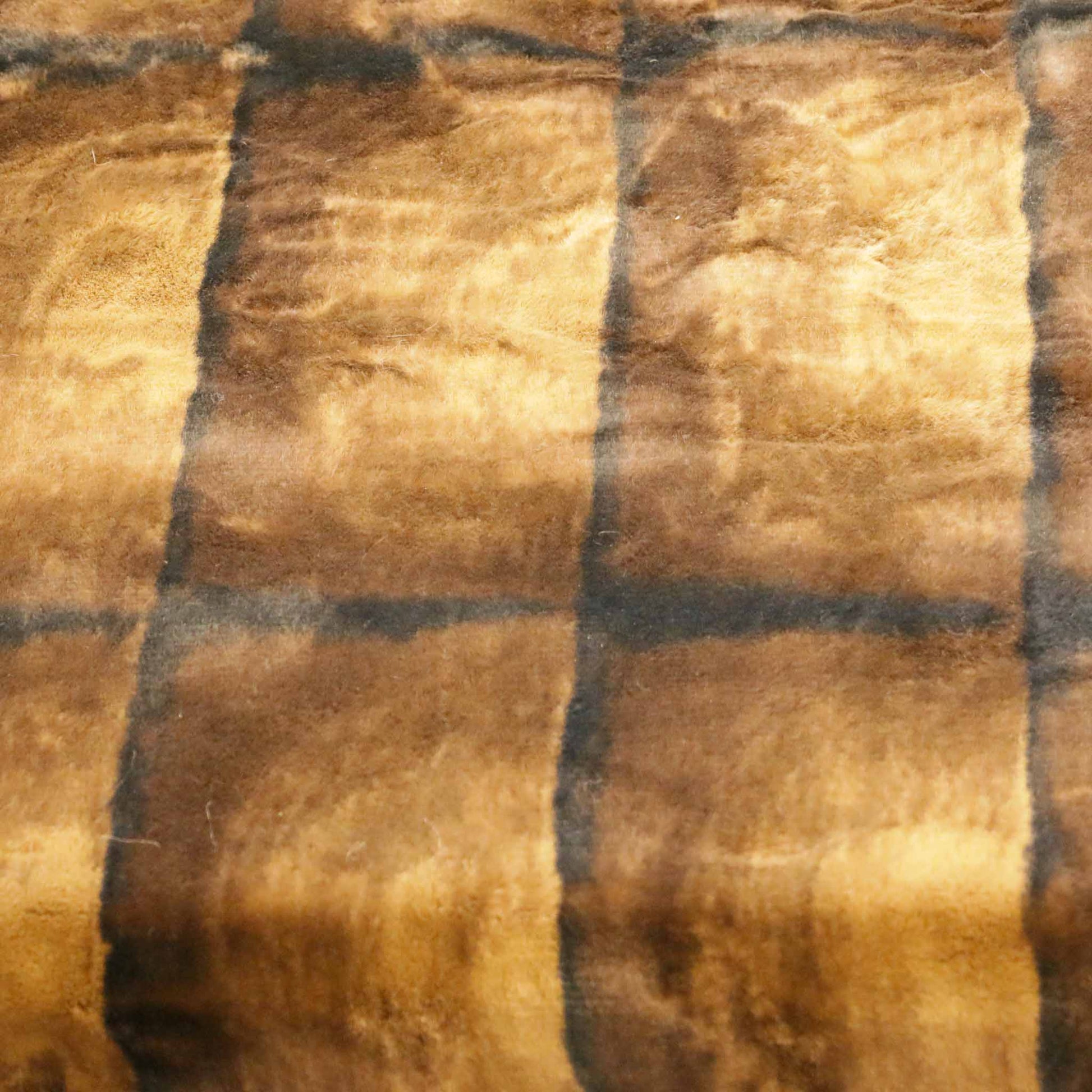 brown mink faux fur dressmaking fabric