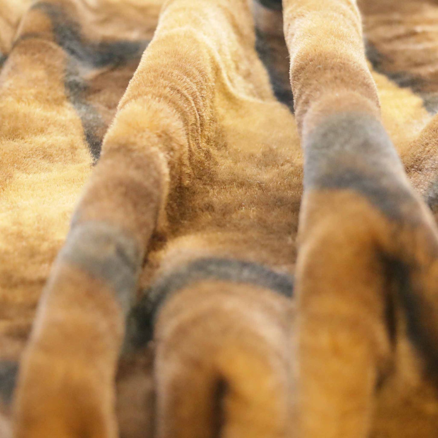faux fur mink luxury golden brown dressmaking fabric