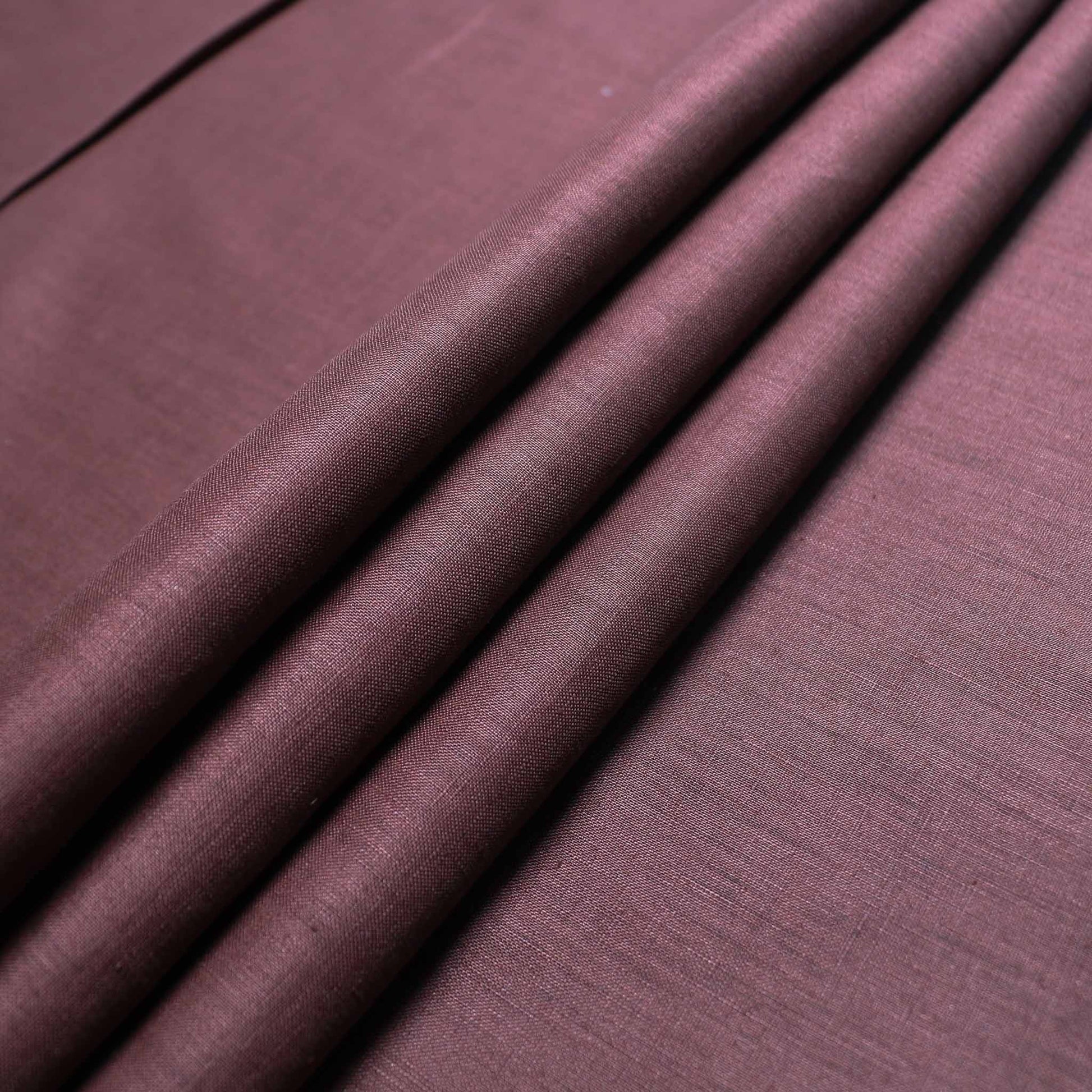 plain brown linen dressmaking fabric