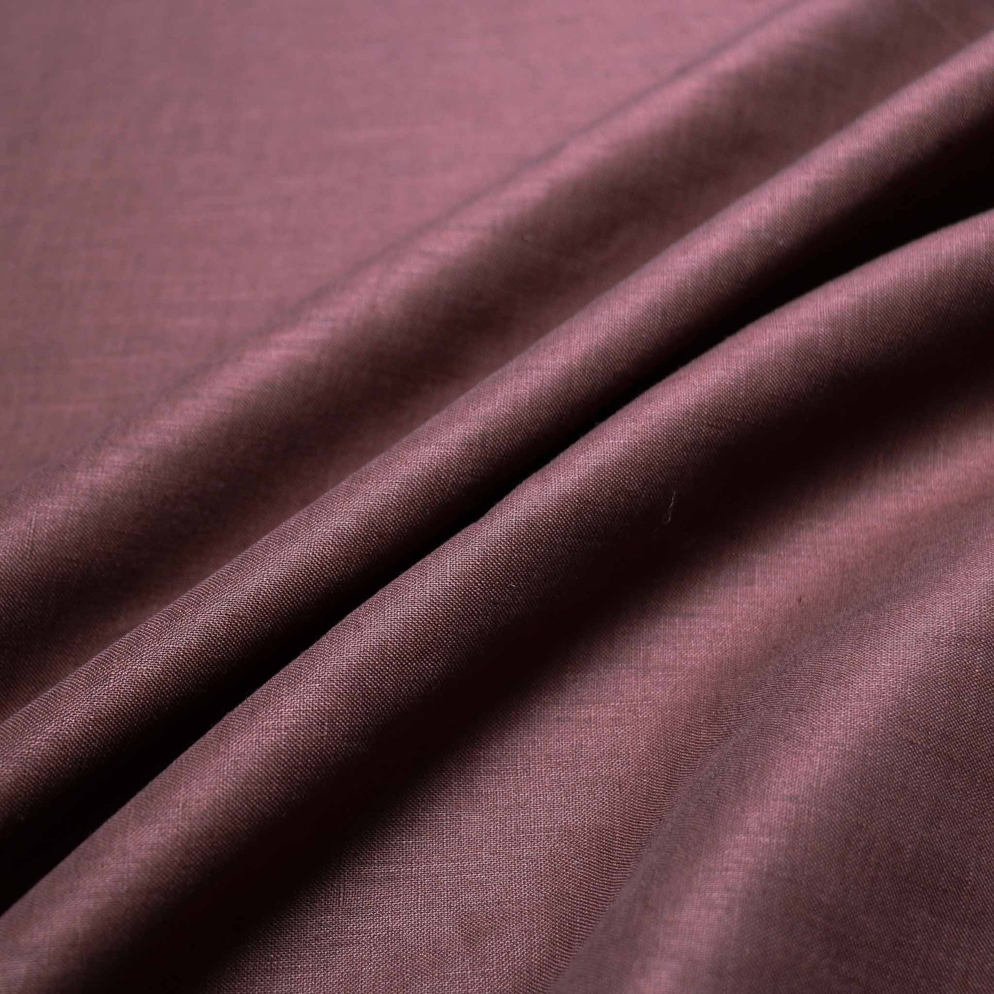 brown linen dressmaking fabric