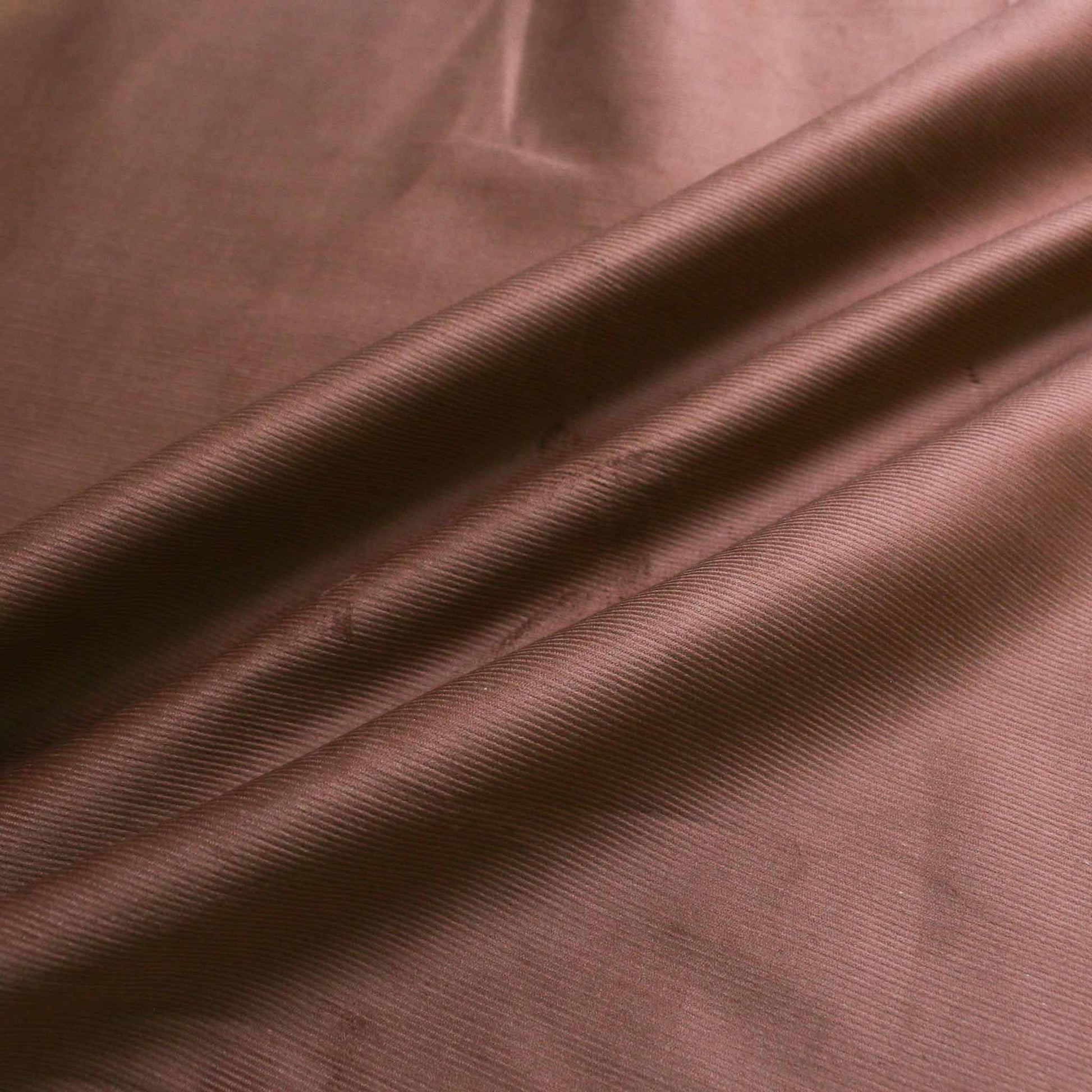 20 wale needle corduroy dressmaking fabric in brown