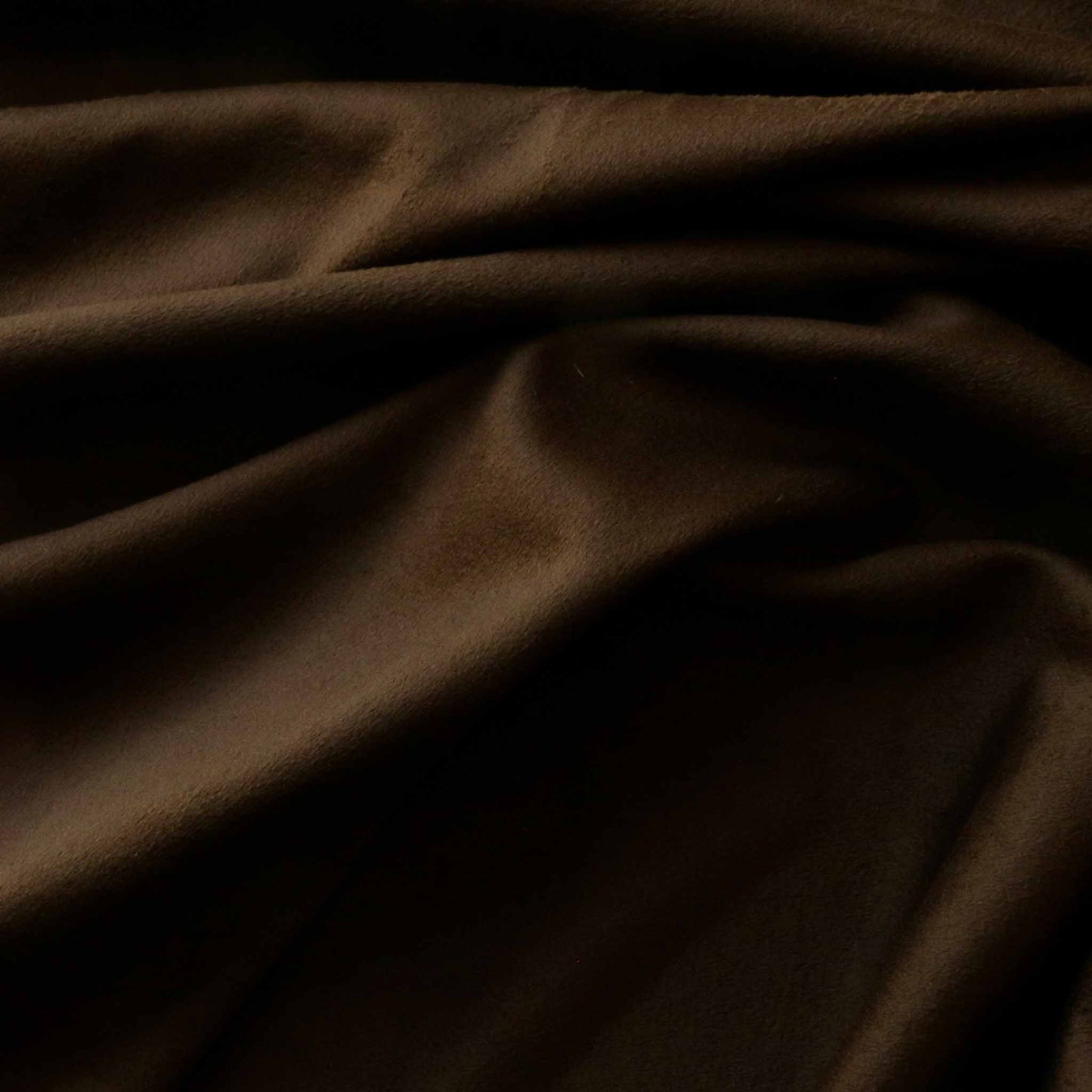 brown stretchy suedette dressmaking fabric