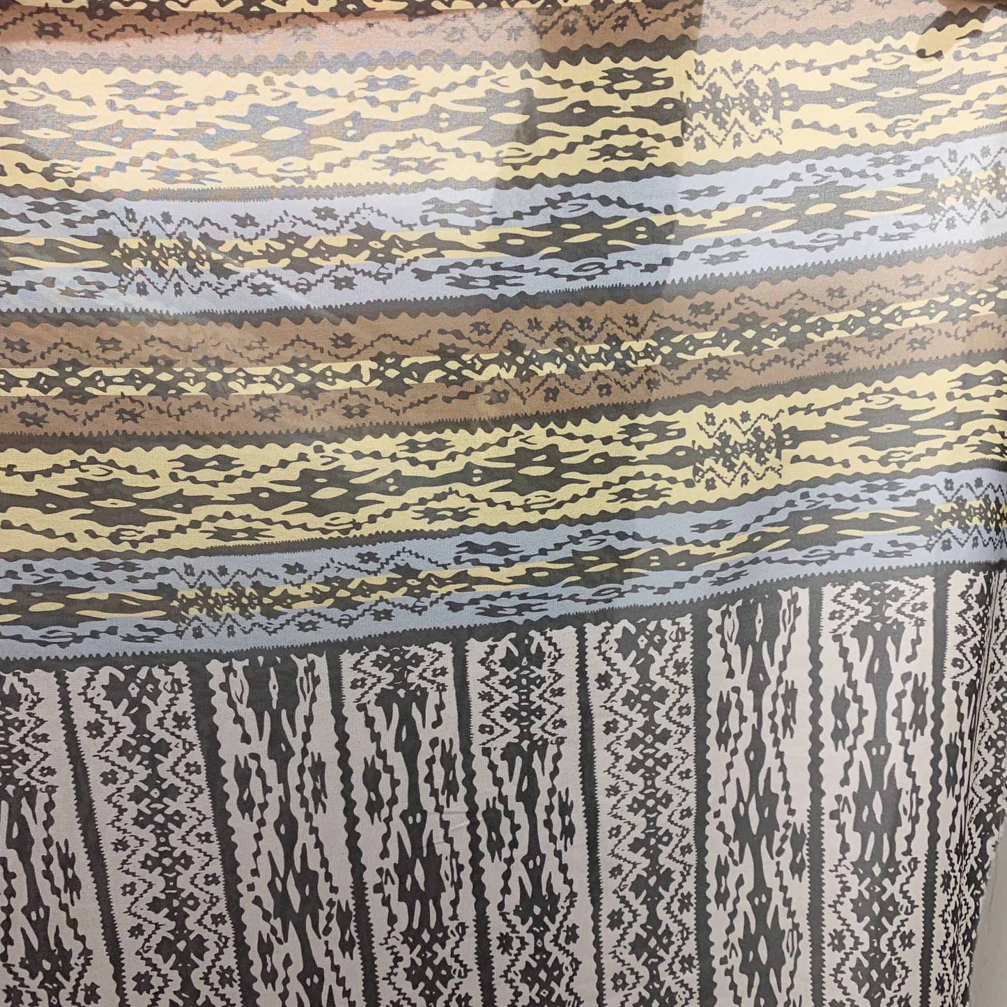 Chiffon Fabric - Abstract stripe