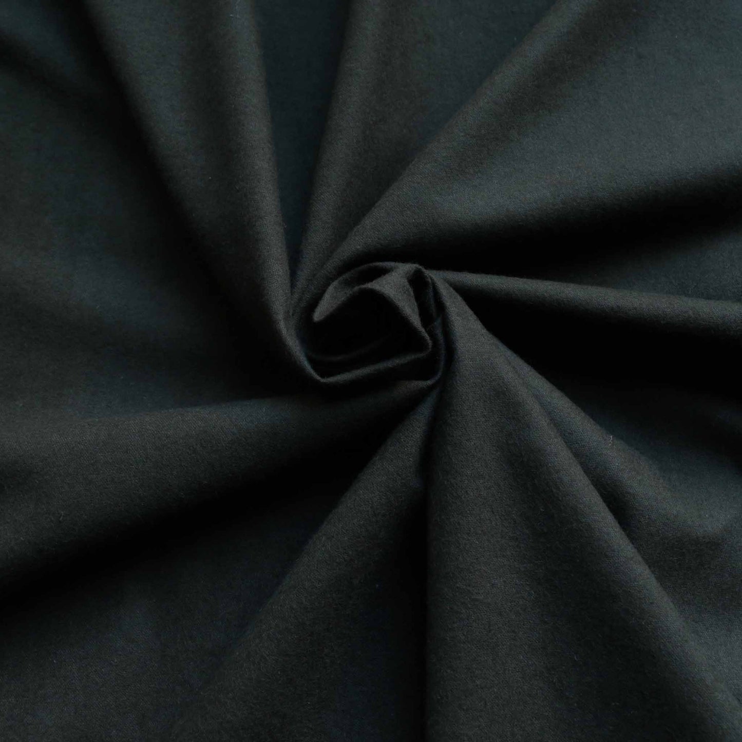 dark green brushed cotton dressmaking fabric