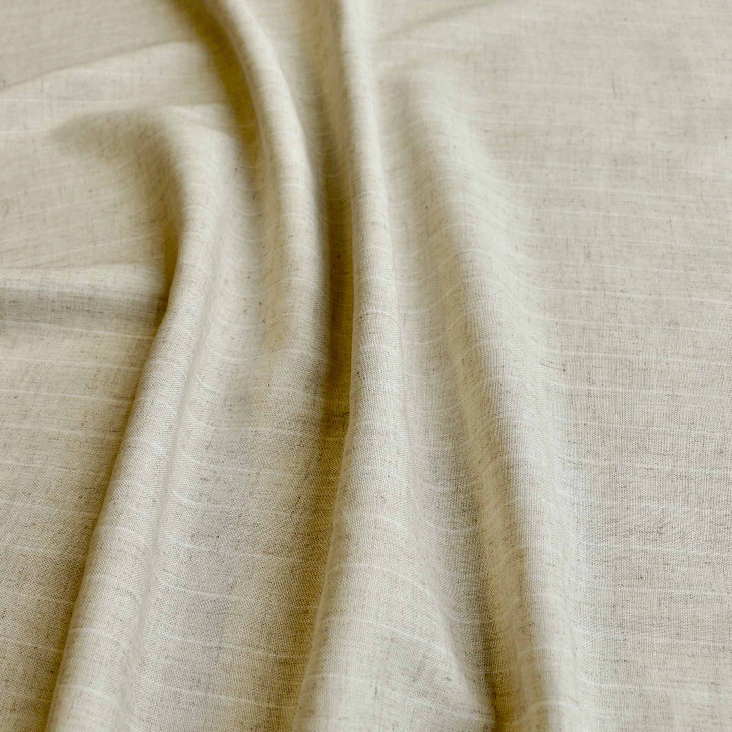 cream pinstripe viscose linen suiting fabric for dressmaking