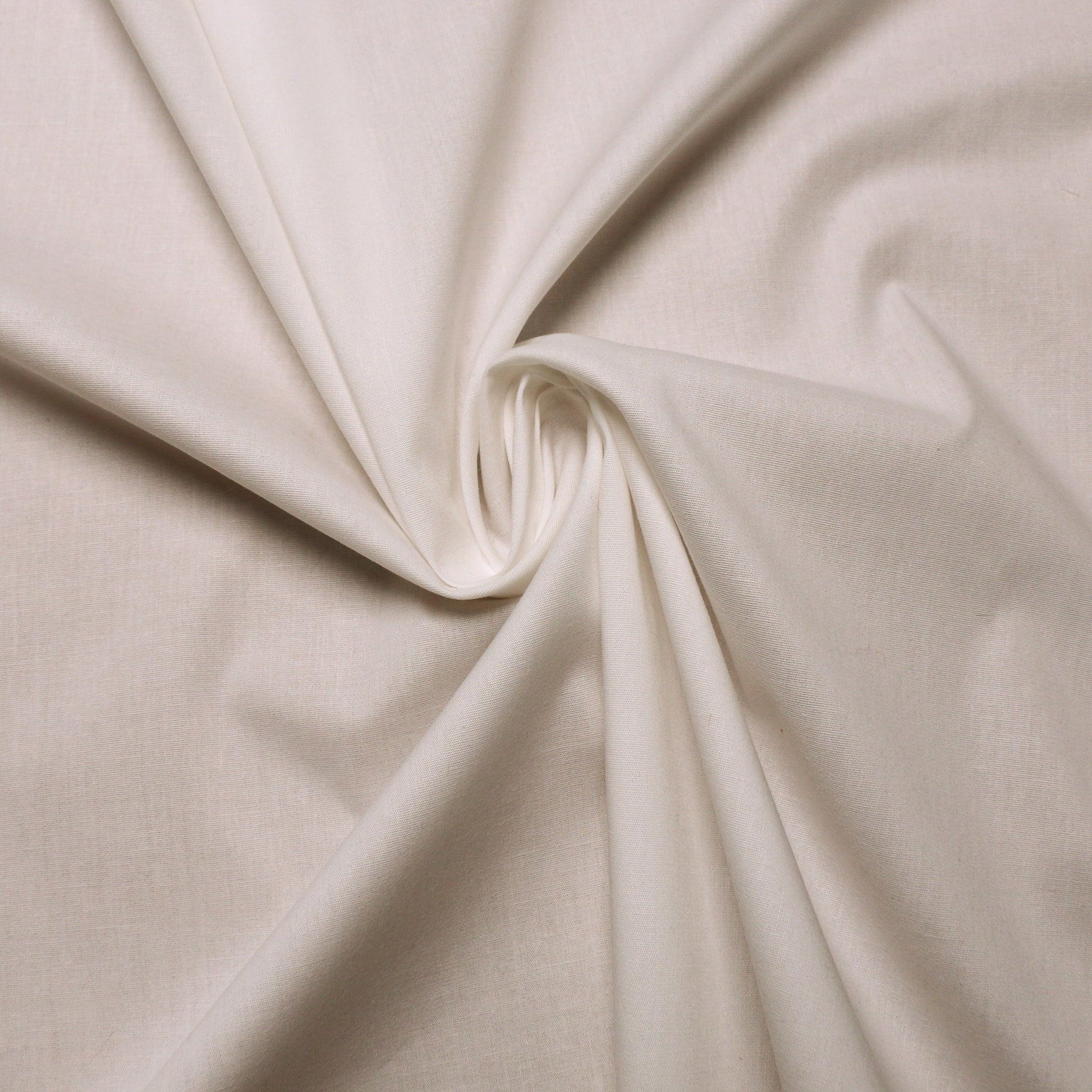 stretchy cream cotton dress fabric