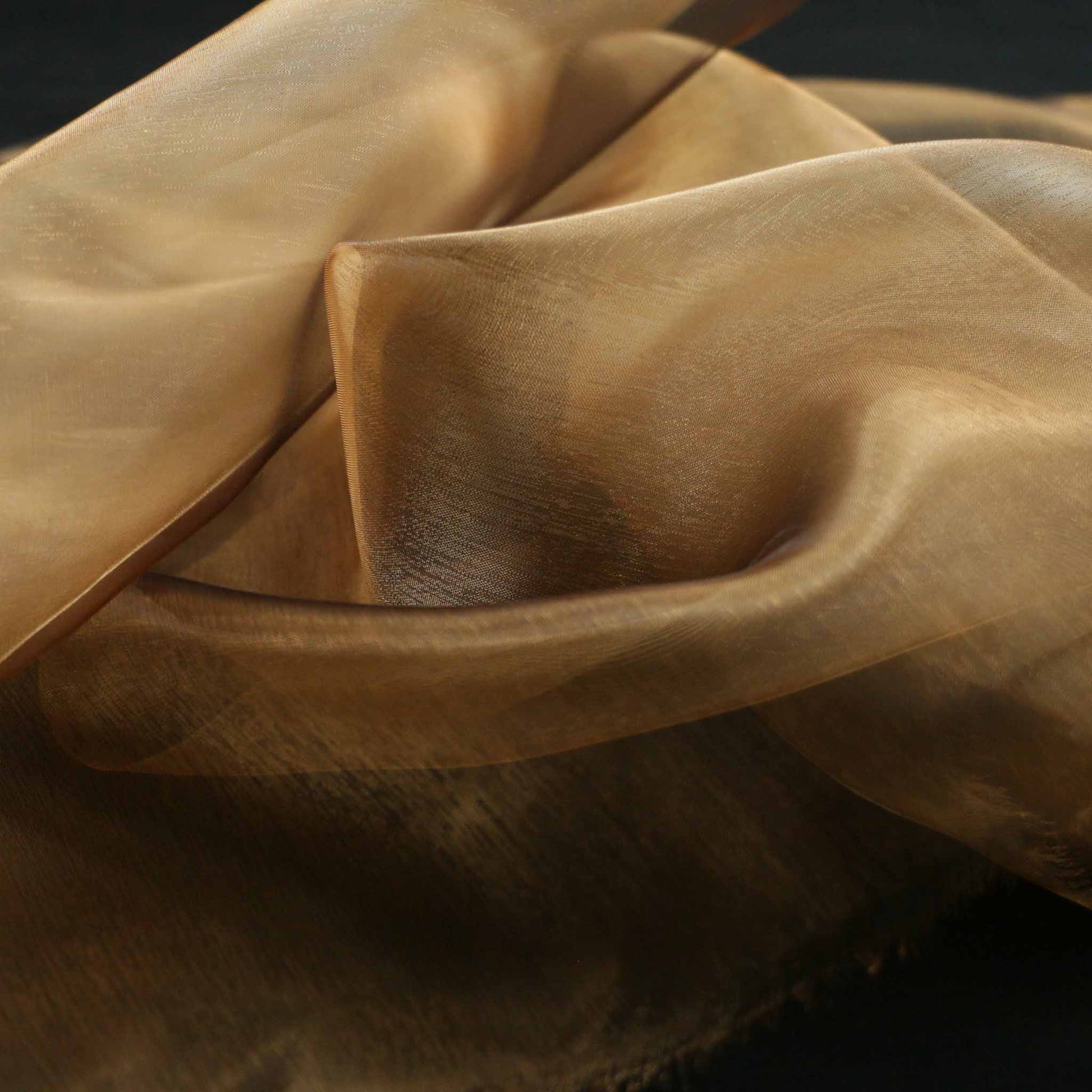 gold and black organza fabric for dressmaking