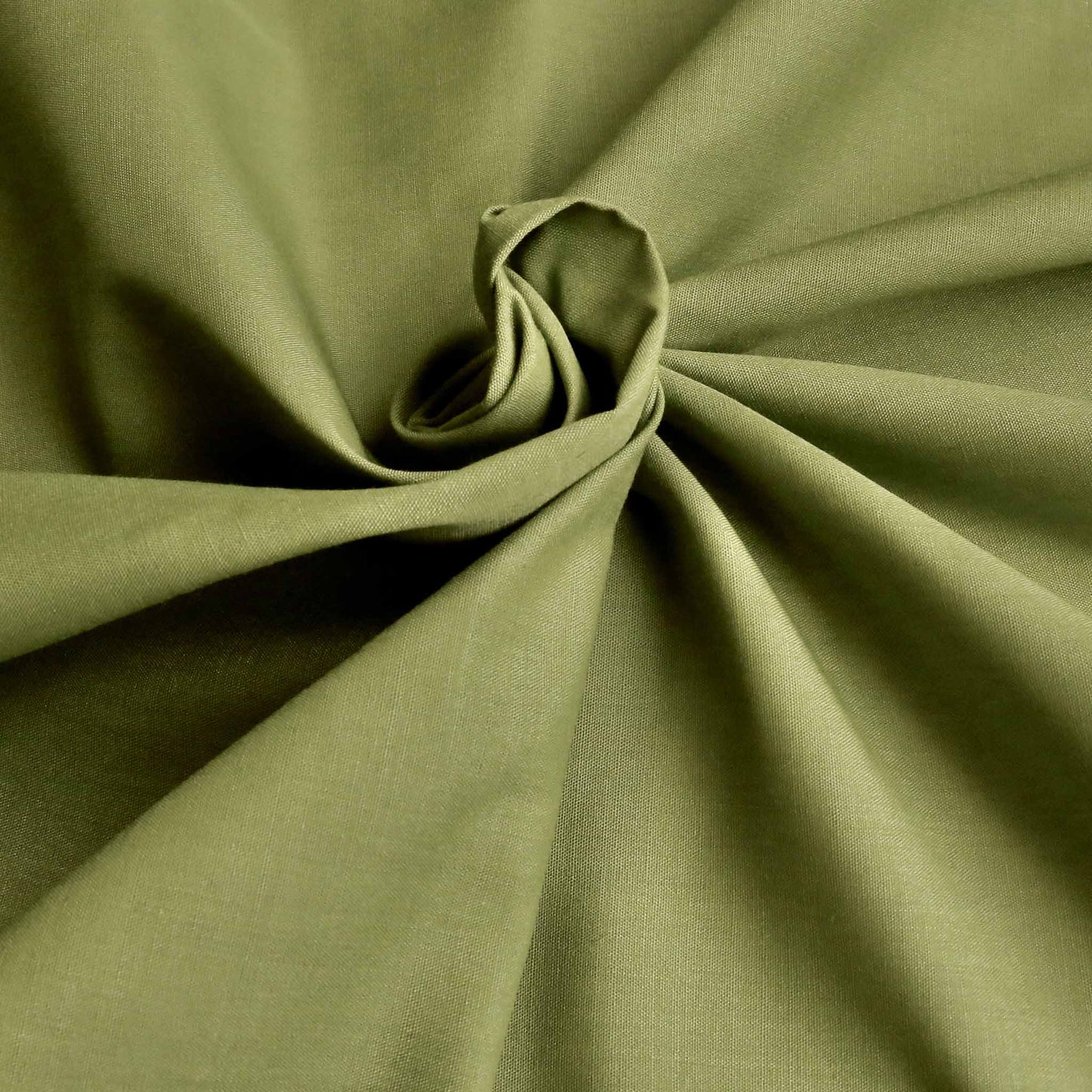 green polycotton dressmaking and craft fabric