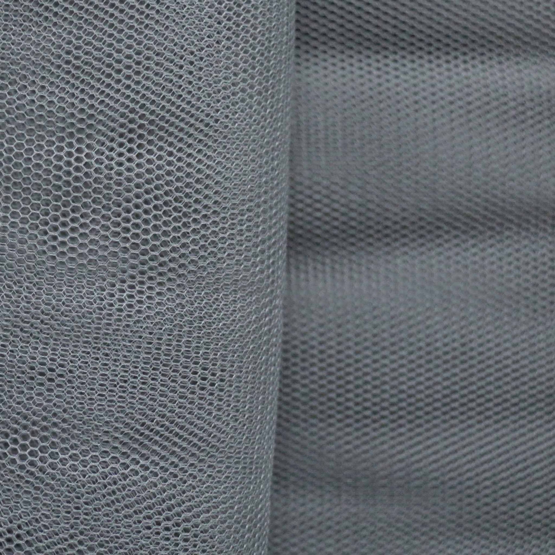 grey netting tulle fabric for dressmaking