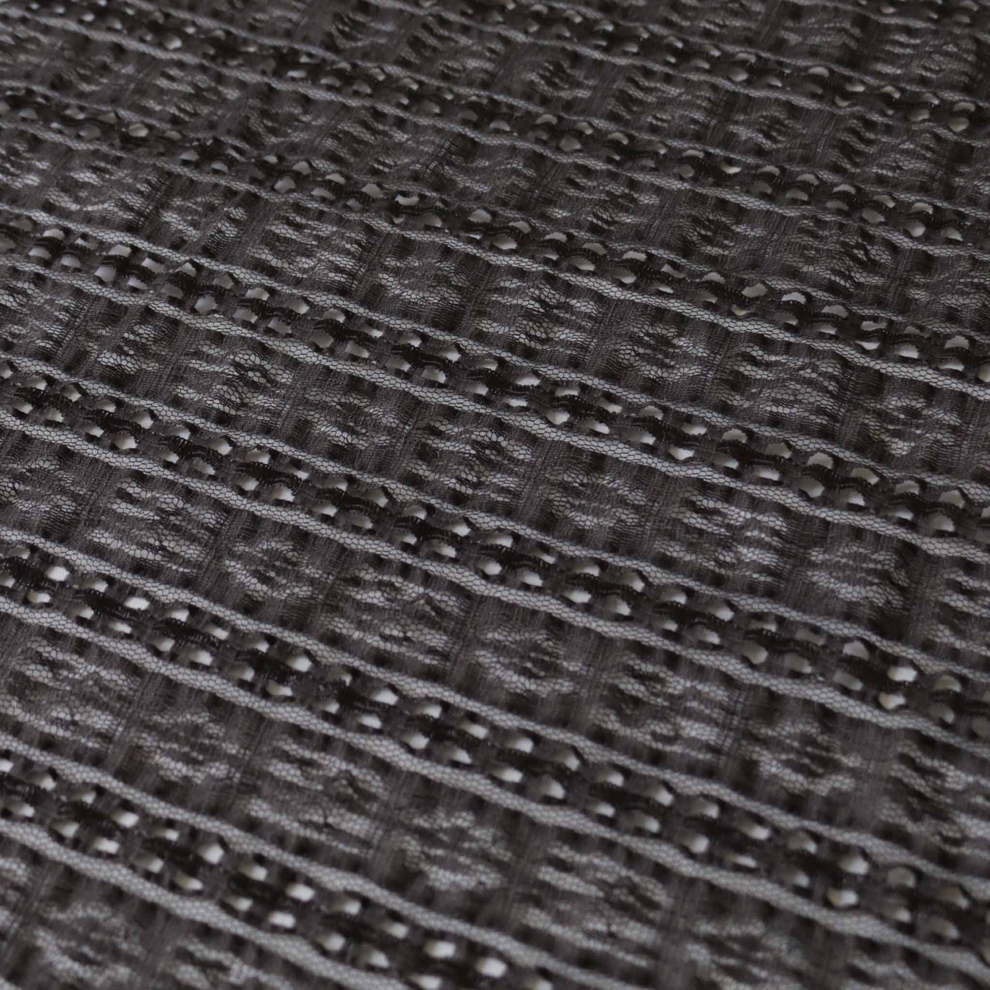 satin striped grey lace dressmaking fabric