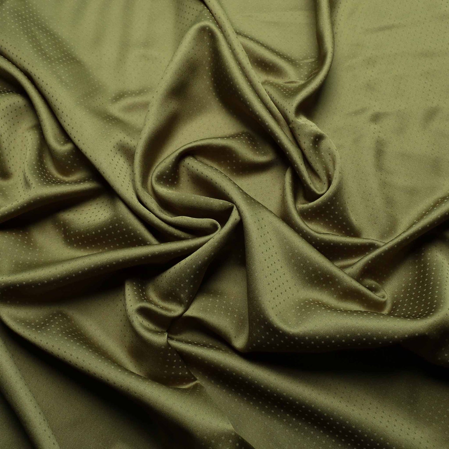 fabric sale green lining dressmaking with jacquard polka dots design