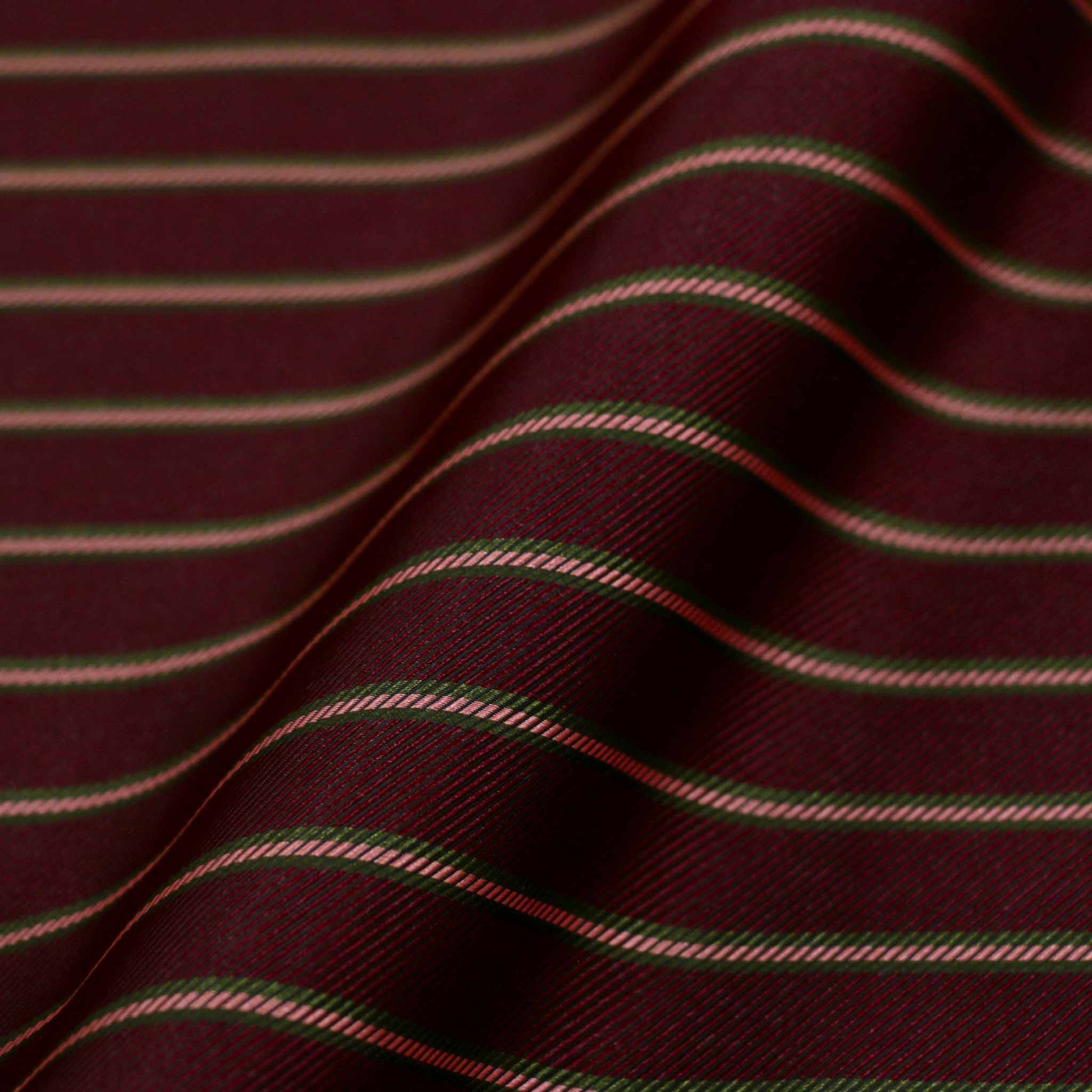 maroon twill lining viscose dressmaking fabric with pinstripe