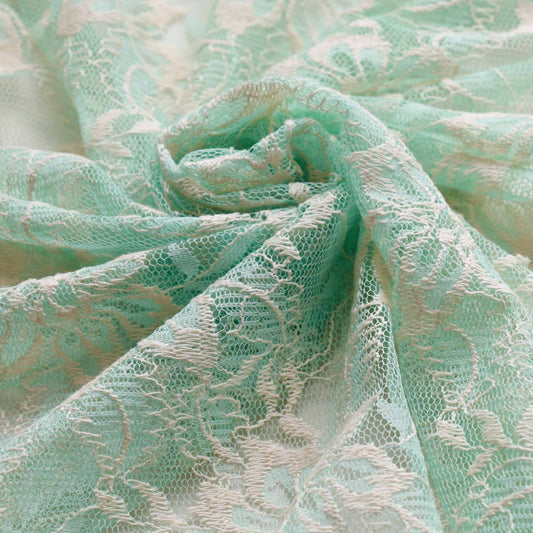 Lace Netting Fabric with Sequin Embellishment • Promenade Fine Fabrics