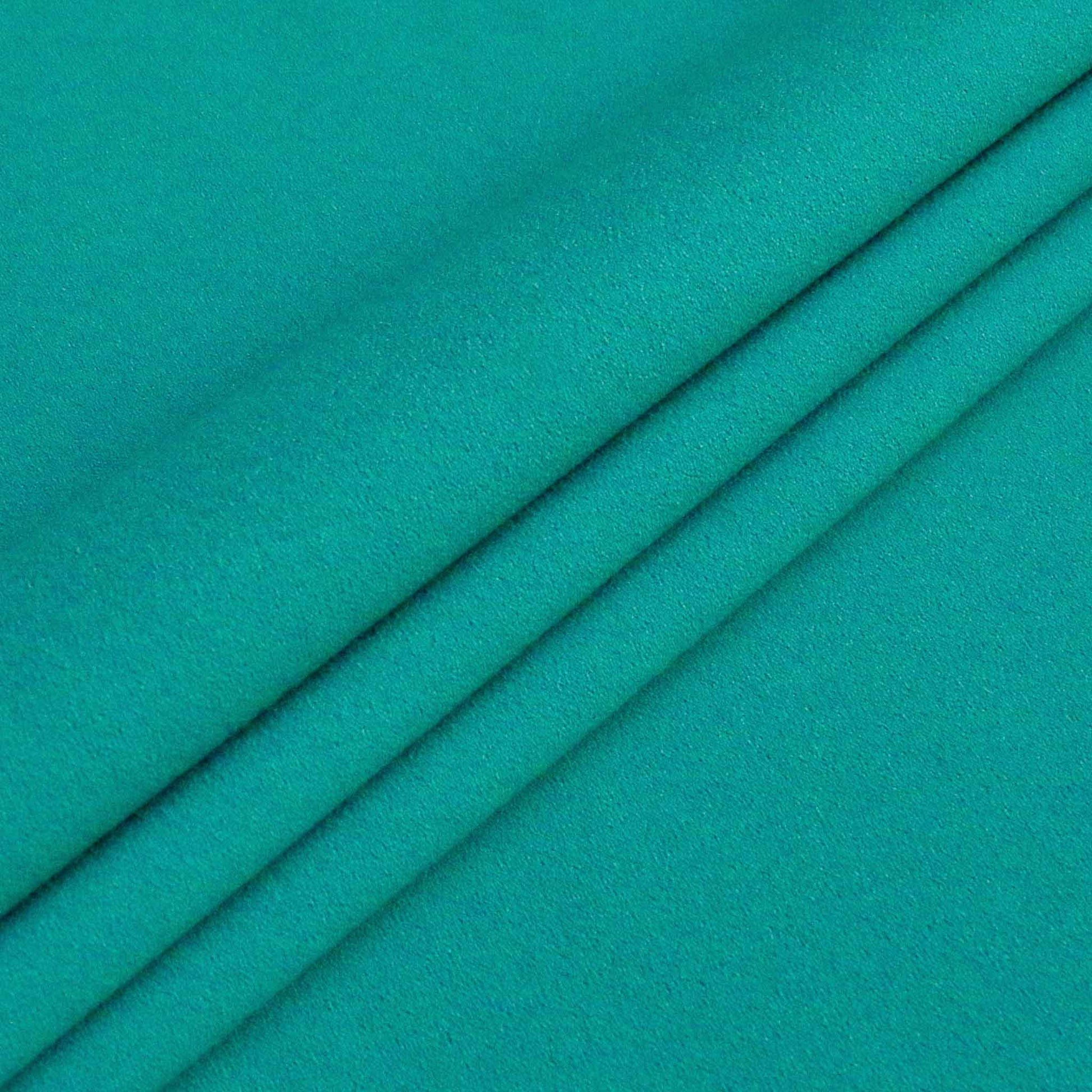 viscose crepe in mint green stretchy dressmaking fabric