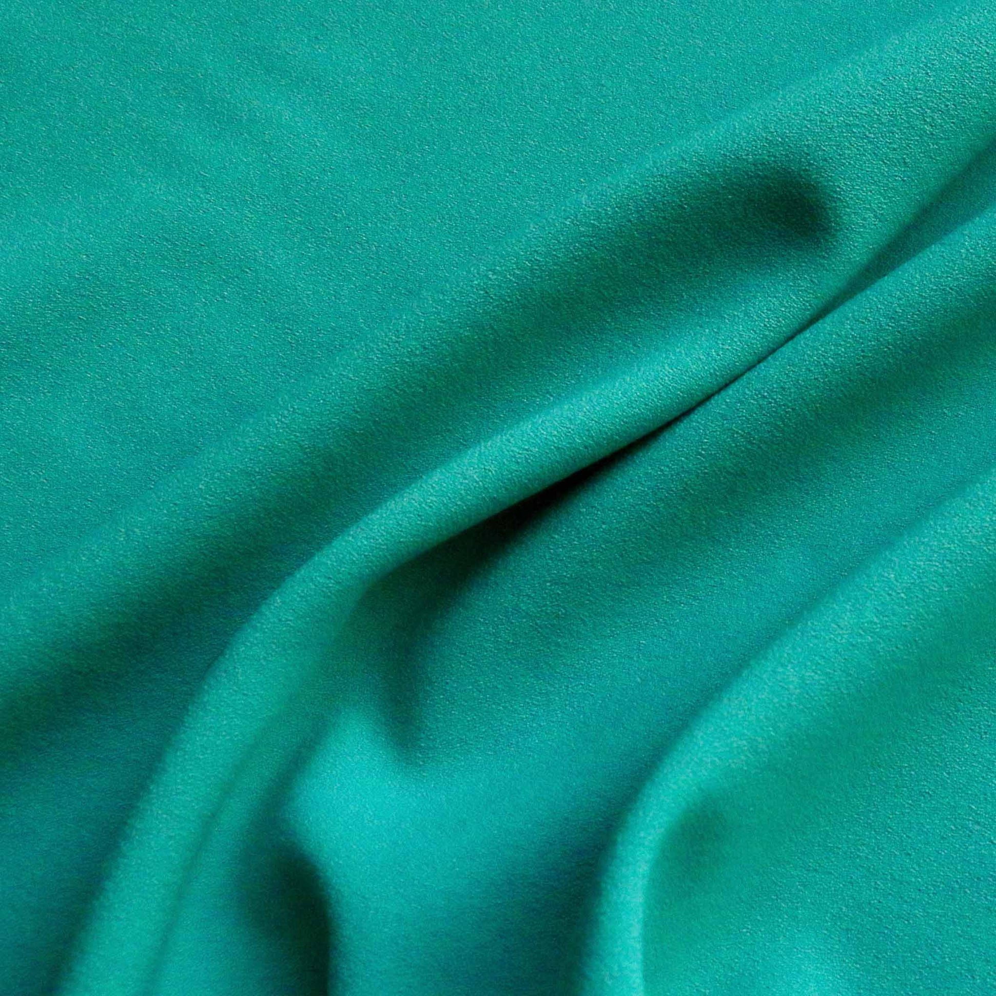 mint green stretchy viscose crepe dressmaking fabric