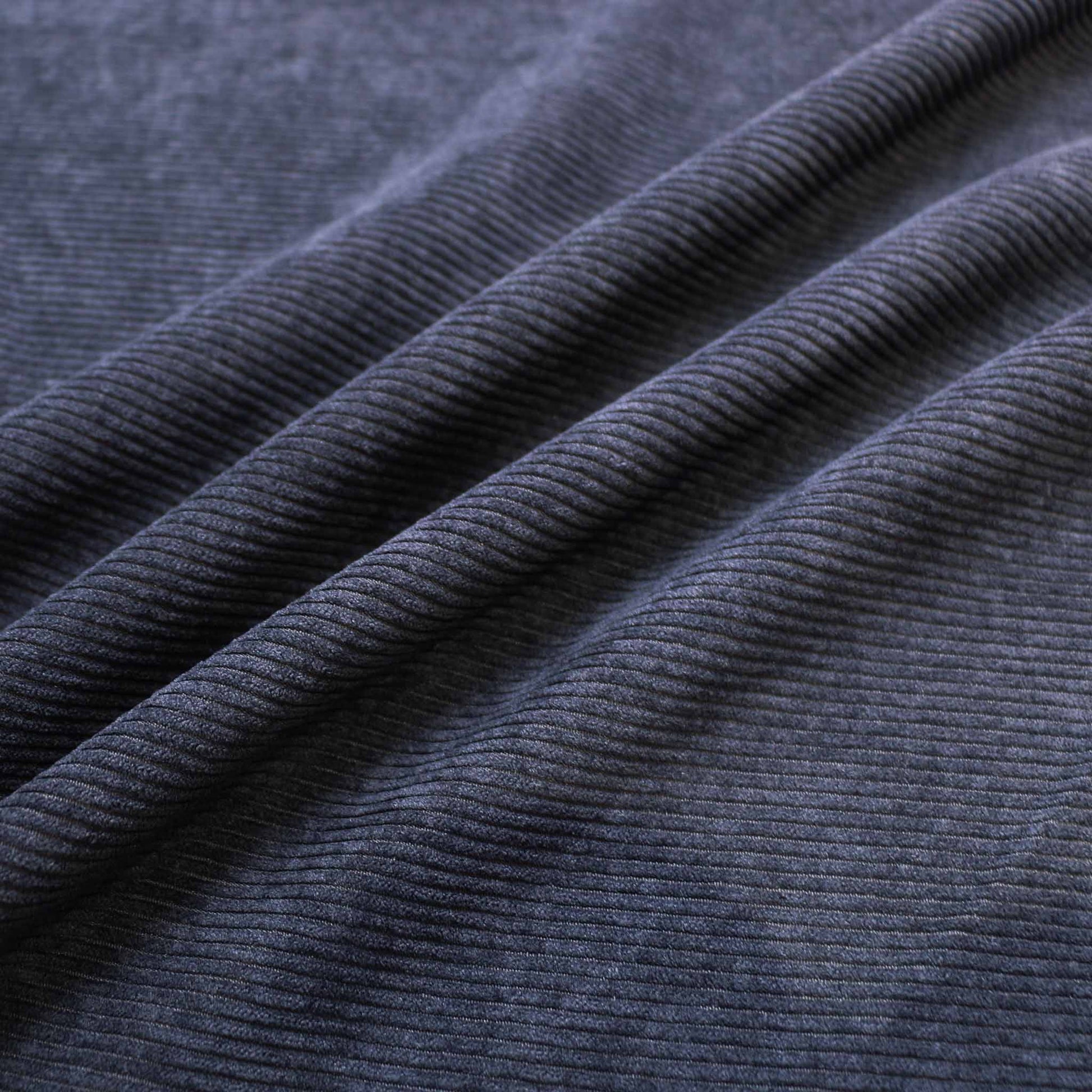 8 wale jumbo corduroy velvet dressmaking fabric in navy colour