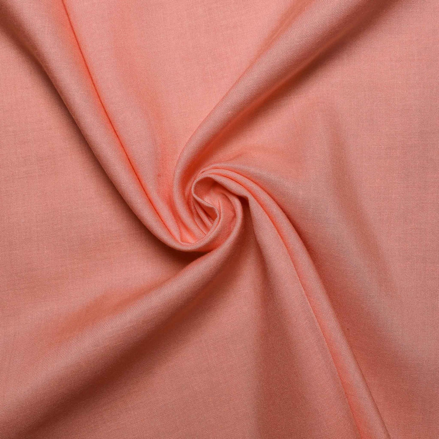peach coloured viscose challis dress fabric