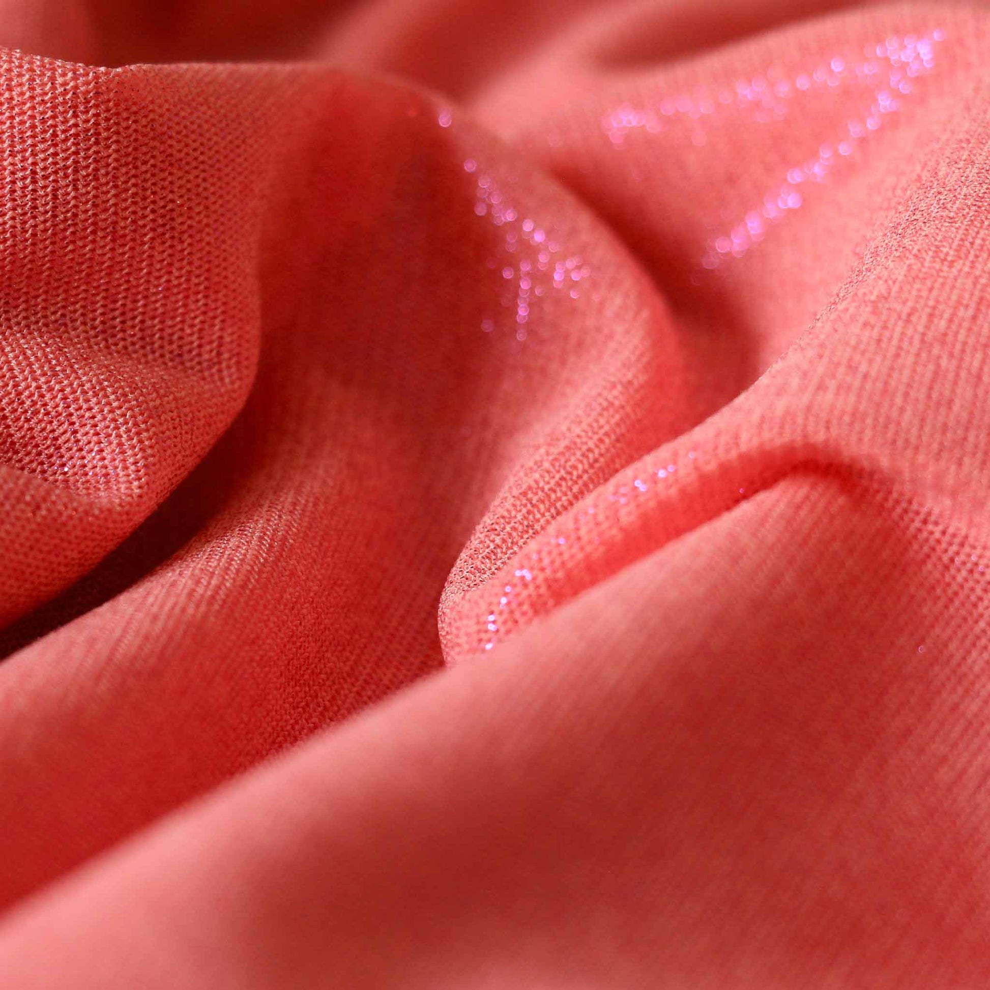 pink glittery netting mesh fabric for dressmaking
