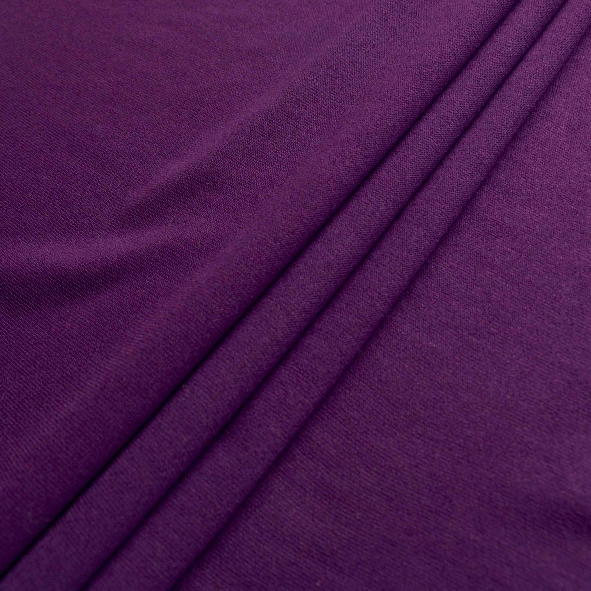 ponte roma jersey knit dress fabric in purple