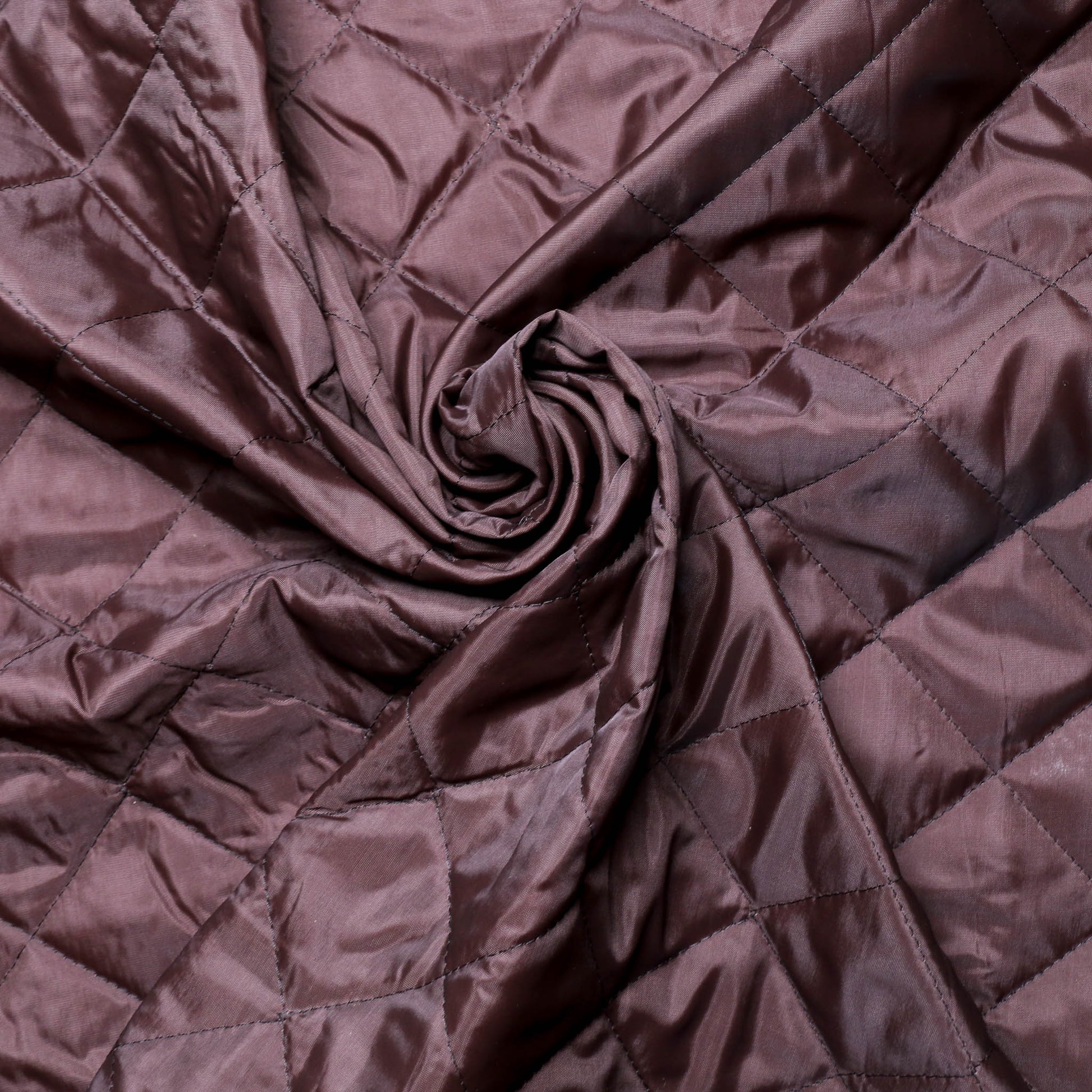 brown diamond pattern quilting wadding dress fabric