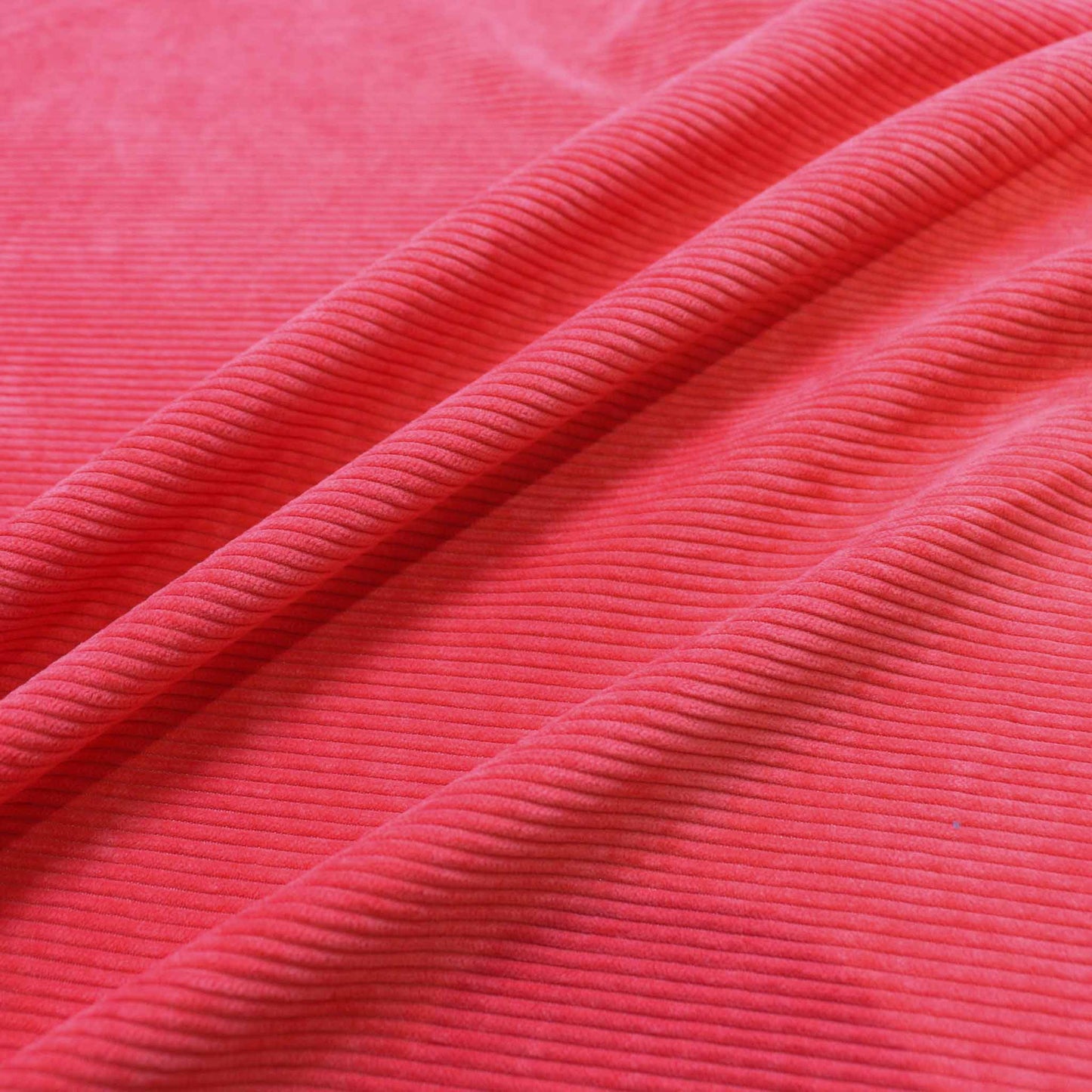 red 8 wale corduroy velvet dressmaking fabric