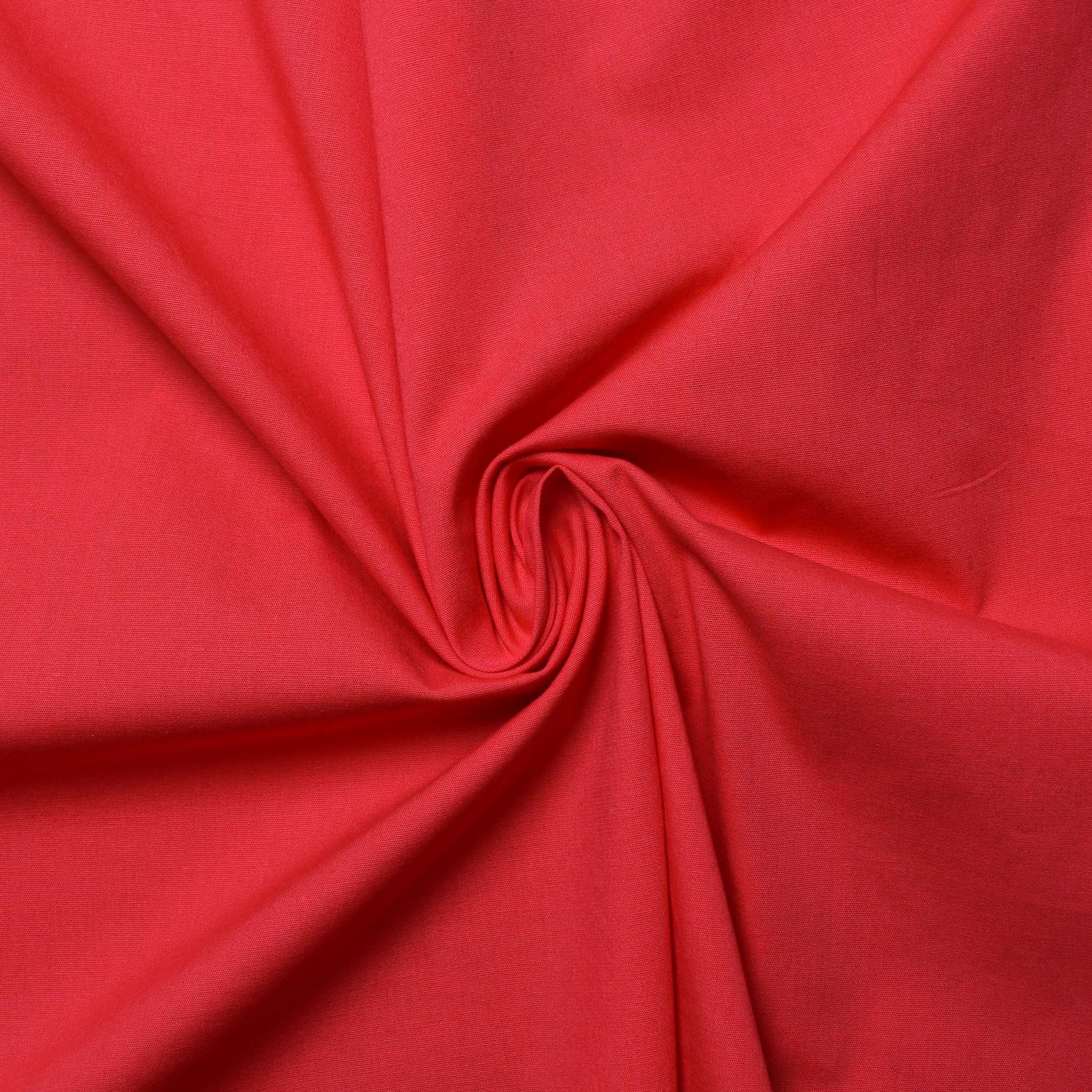 red stretch dressmaking cotton fabric