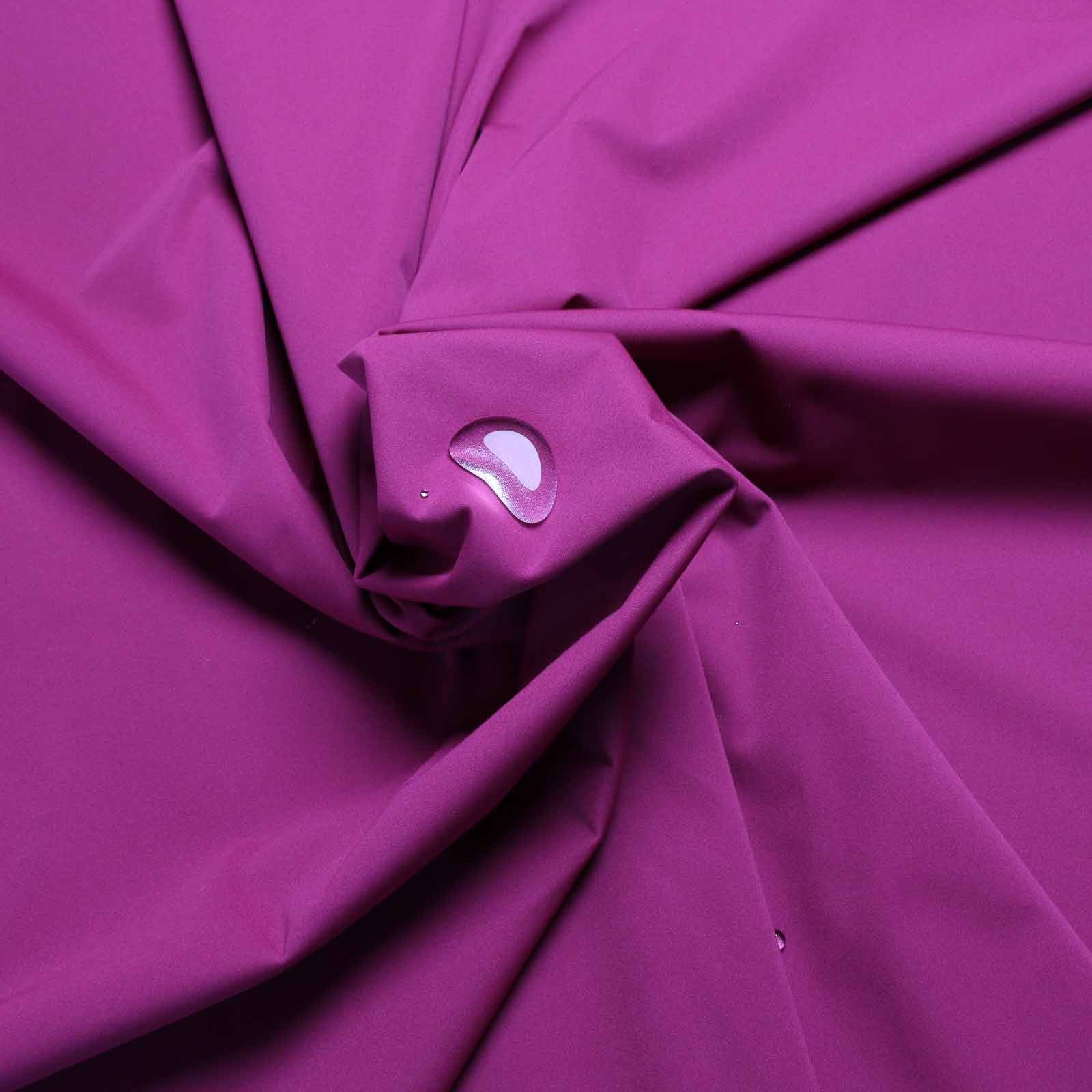 stretchy pink waterproof jersey dressmaking fabric in plain style