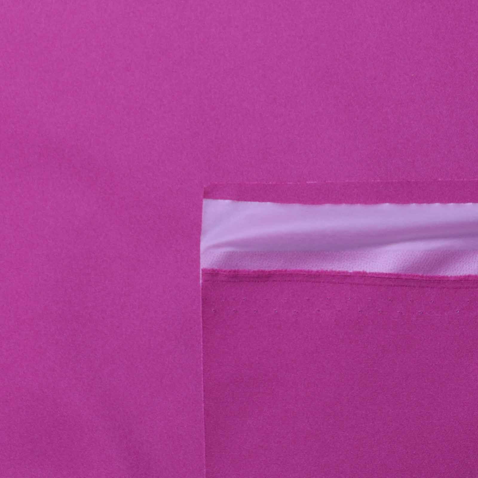 Pink windproof jersey stretch dressmaking fabric with three layers of fabric