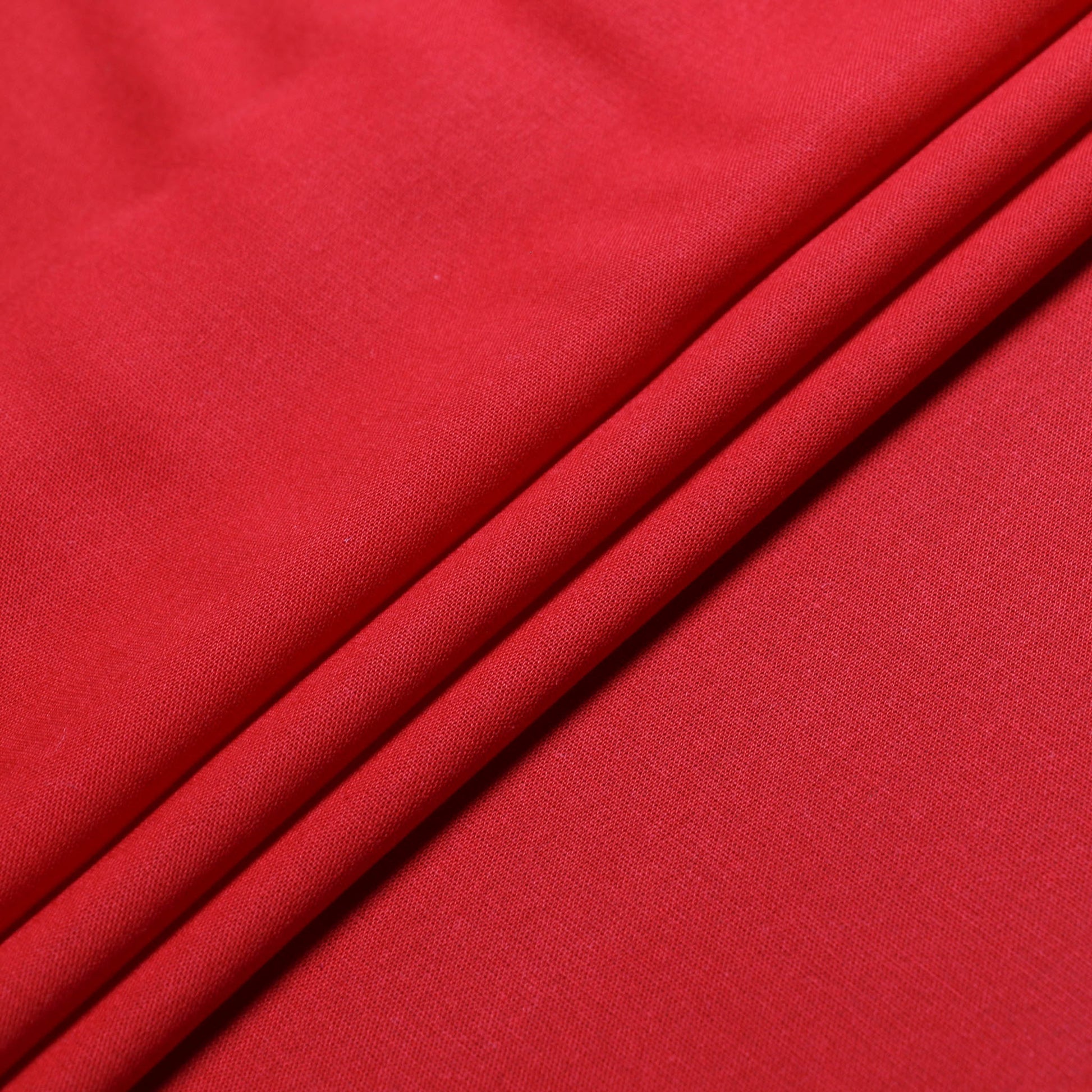 red viscose challis dressmaking fabric