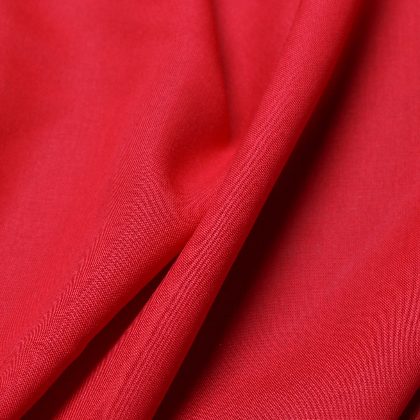 red colour viscose challis fabric for dressmaking