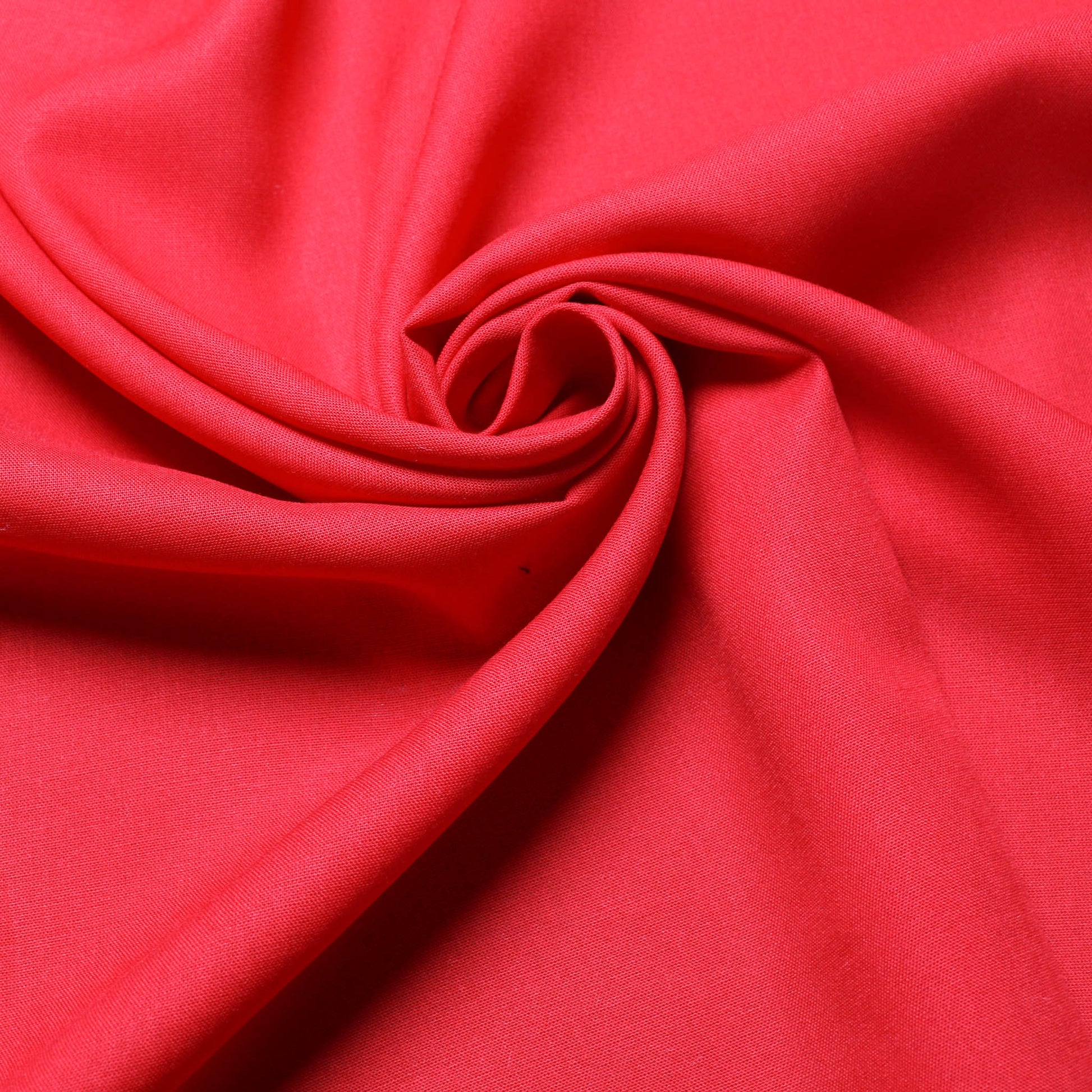 dressmaking viscose challis fabric in red