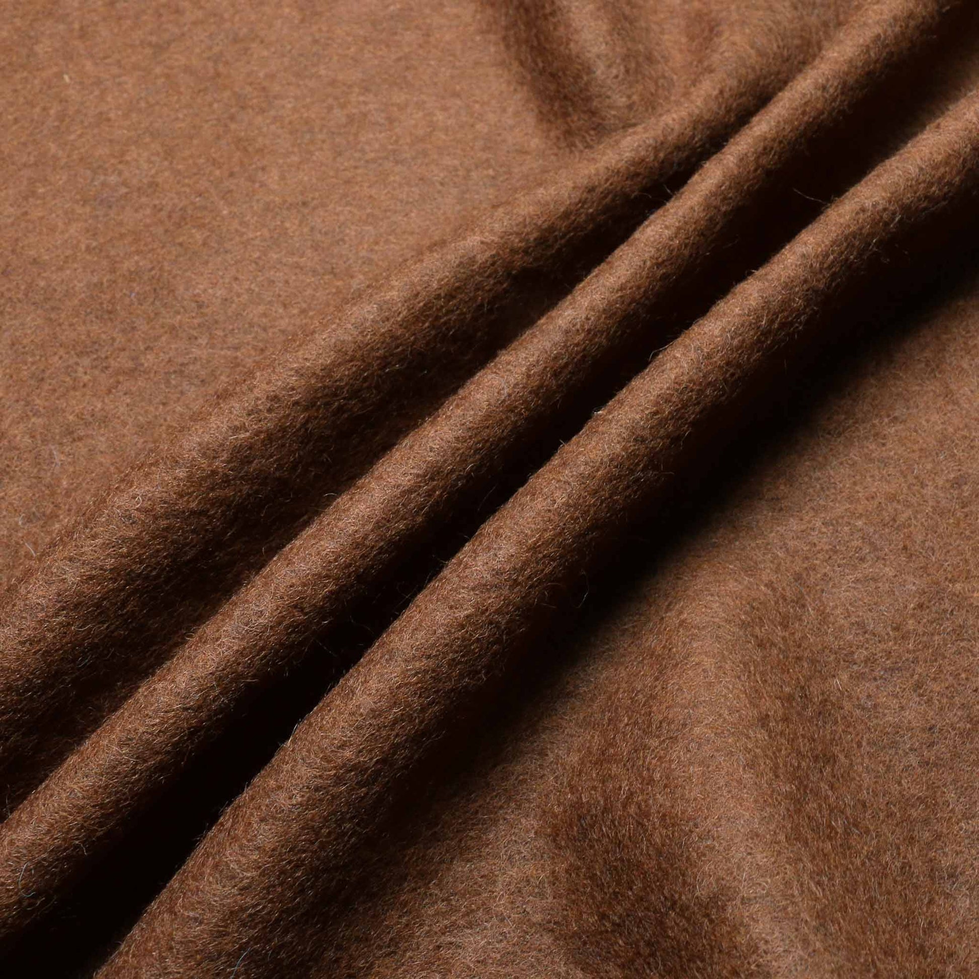 rust pure wool jersey flannel plain fabric for dressmaking