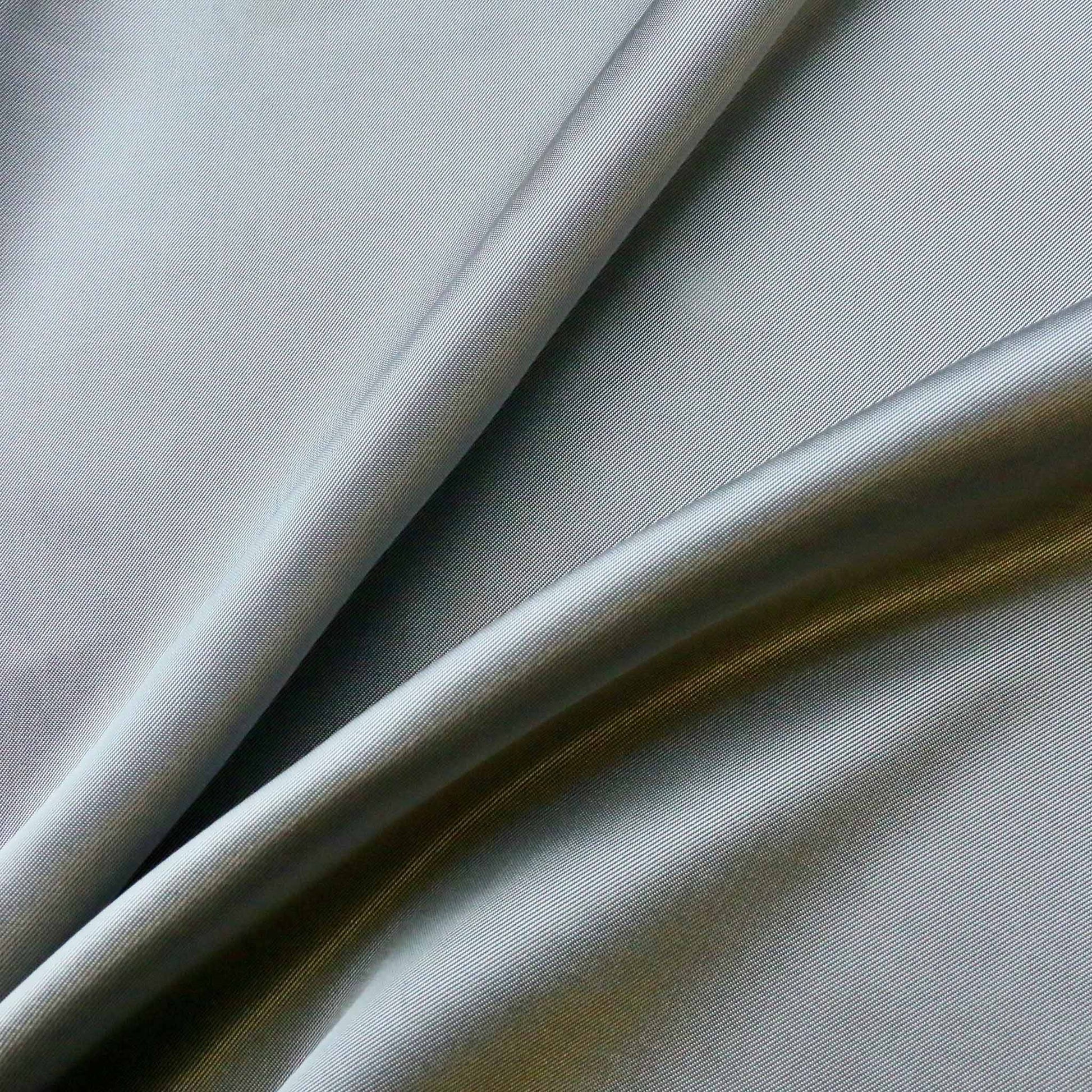 silver two tone acetate lining dressmaking fabric