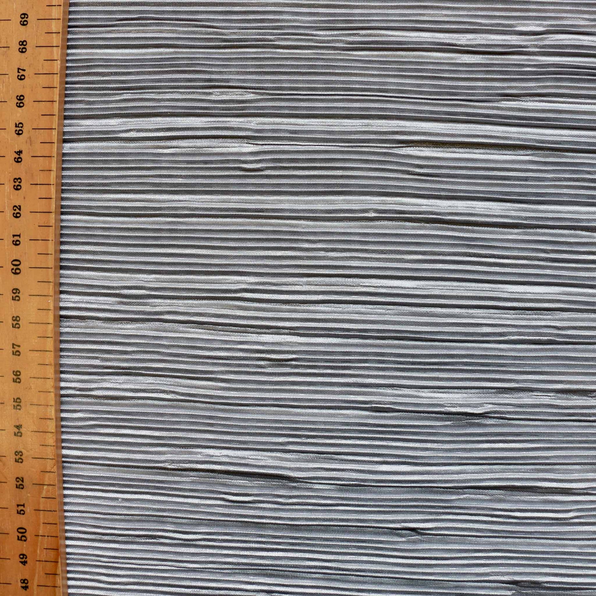 metre silver pleated plisse dressmaking fabric