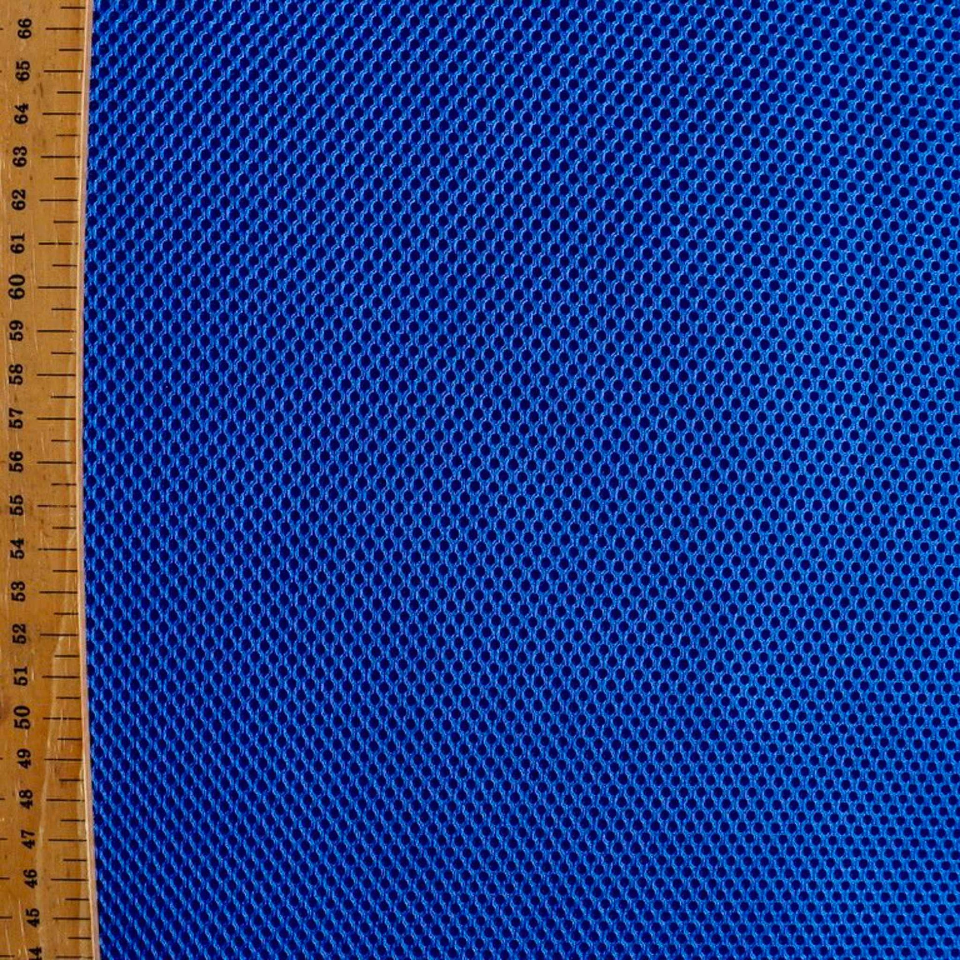 metre airtex spacer mesh sports fabric in blue