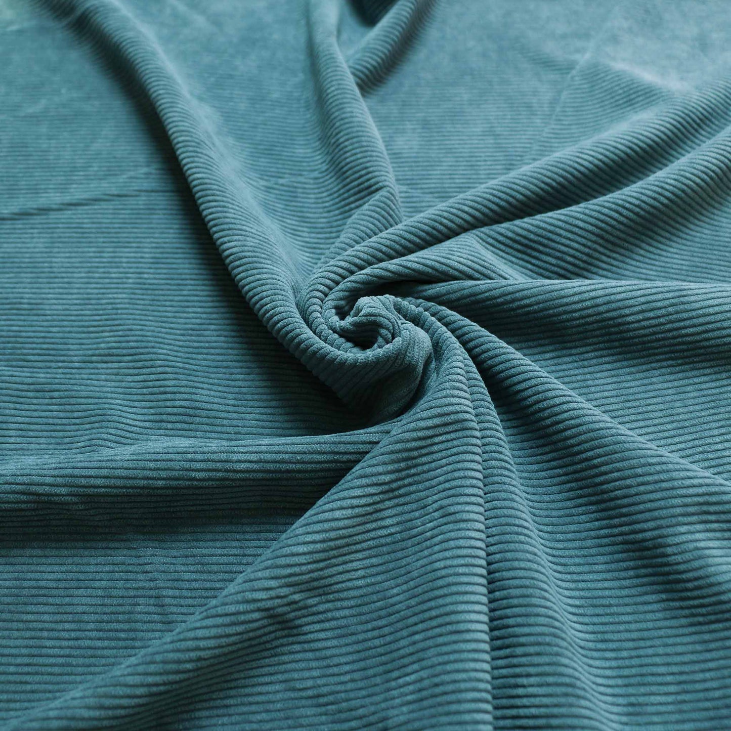 teal colour 8 wale dressmaking corduroy fabric